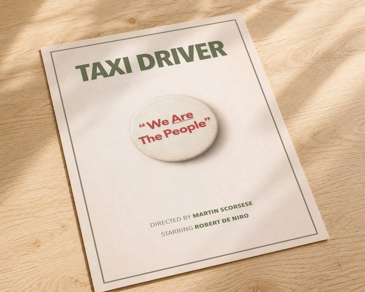 Taxi Driver Minimalist Movie Poster Art Print | Martin Scorsese Film Wall Art