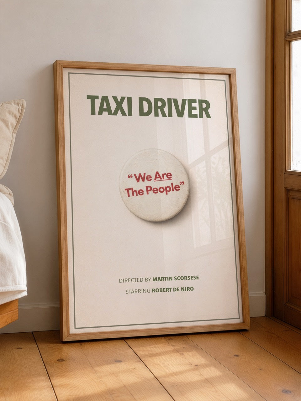 Taxi Driver Minimalist Movie Poster Art Print | Martin Scorsese Film Wall Art
