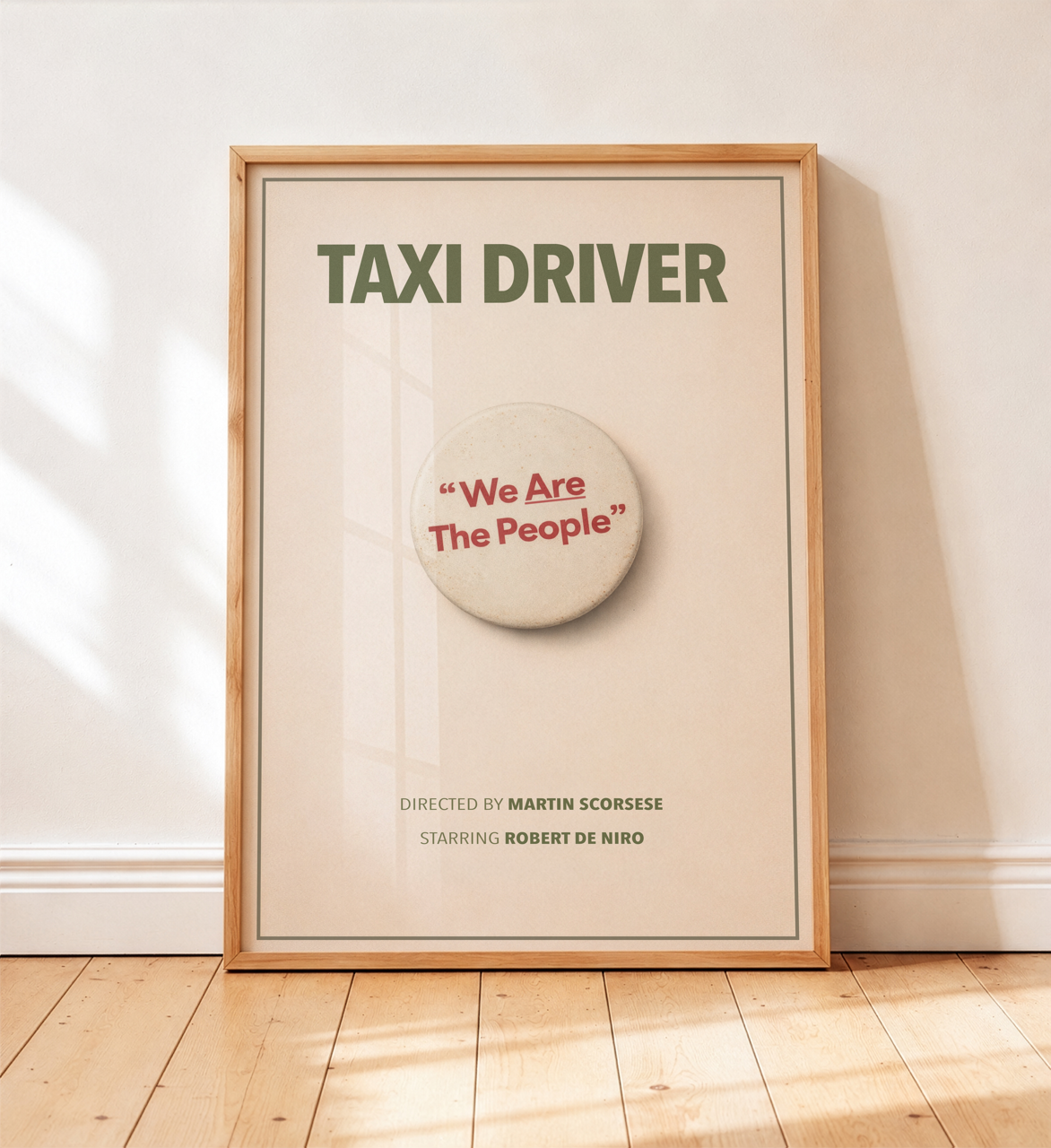 Taxi Driver Minimalist Movie Poster Art Print | Martin Scorsese Film Wall Art