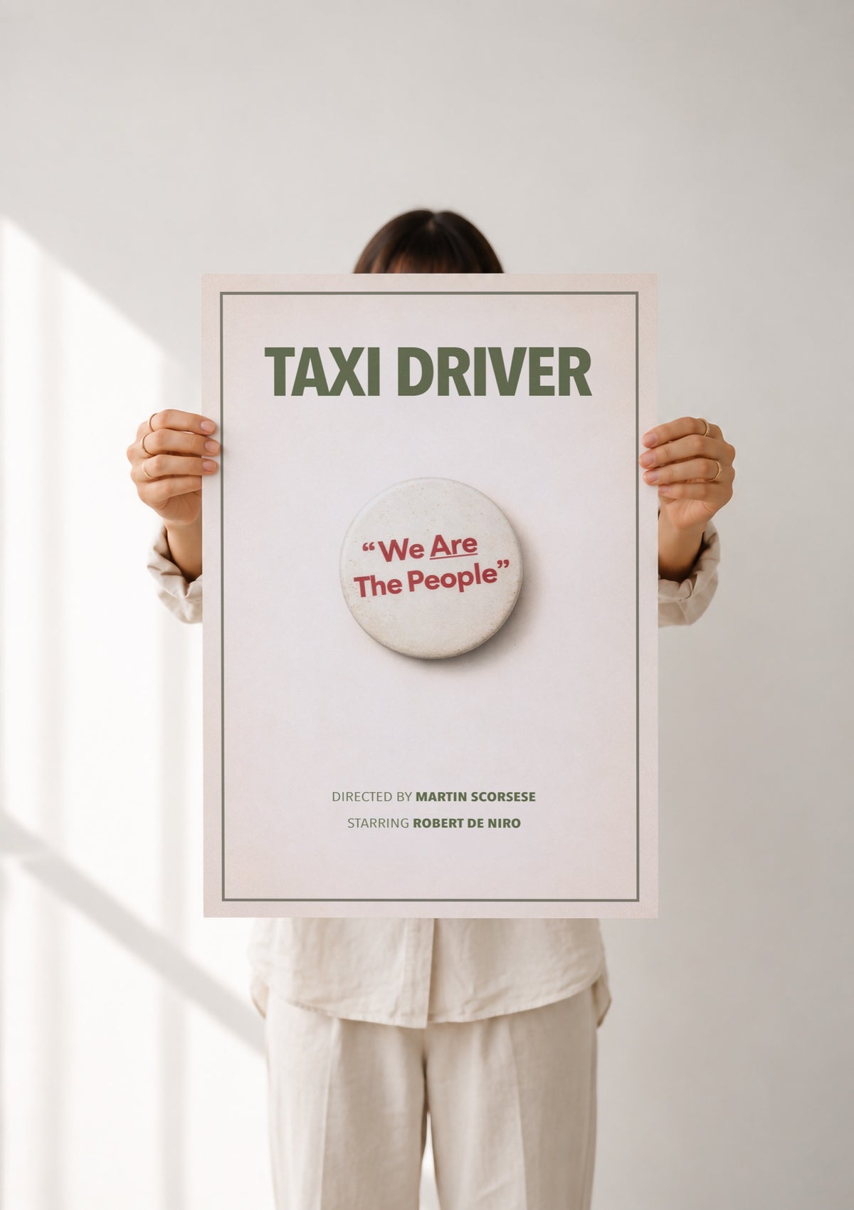 Taxi Driver Minimalist Movie Poster Art Print | Martin Scorsese Film Wall Art