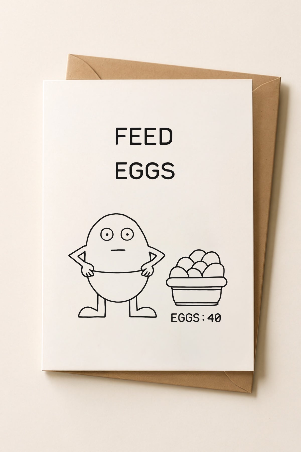 Feed Eggs Funny Greeting Card | I Think You Should Leave
