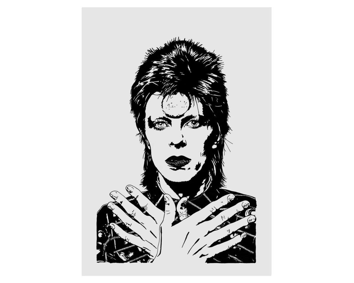 David Bowie Portrait Print - Ziggy Stardust -  Music Icon Giclée Print Wall Art — image 10