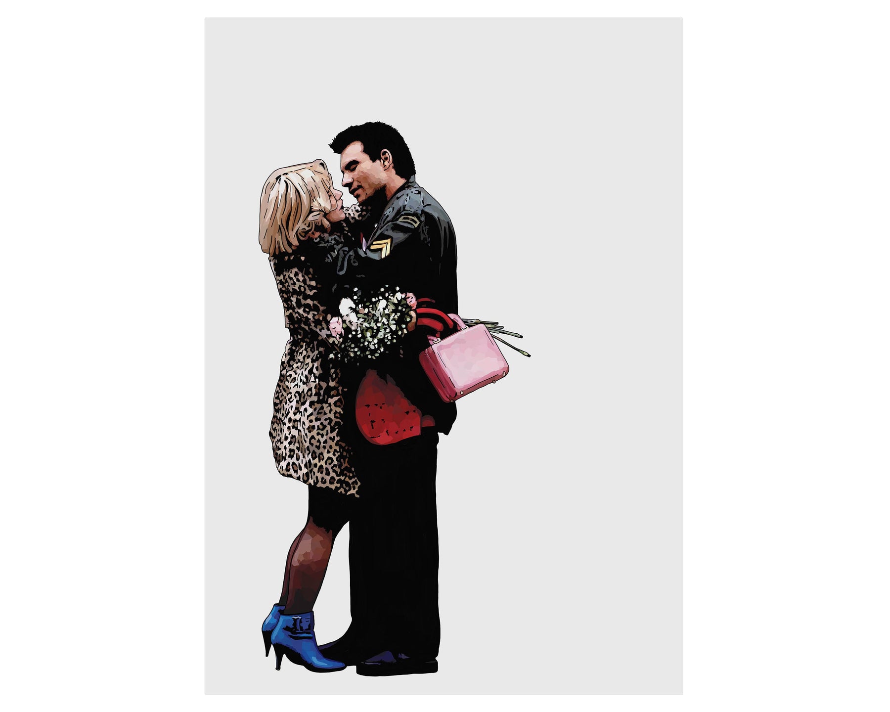 True Romance Clarence & Alabama Portrait Print – 90s Cult Film Minimalist Giclée Wall Art — image 9