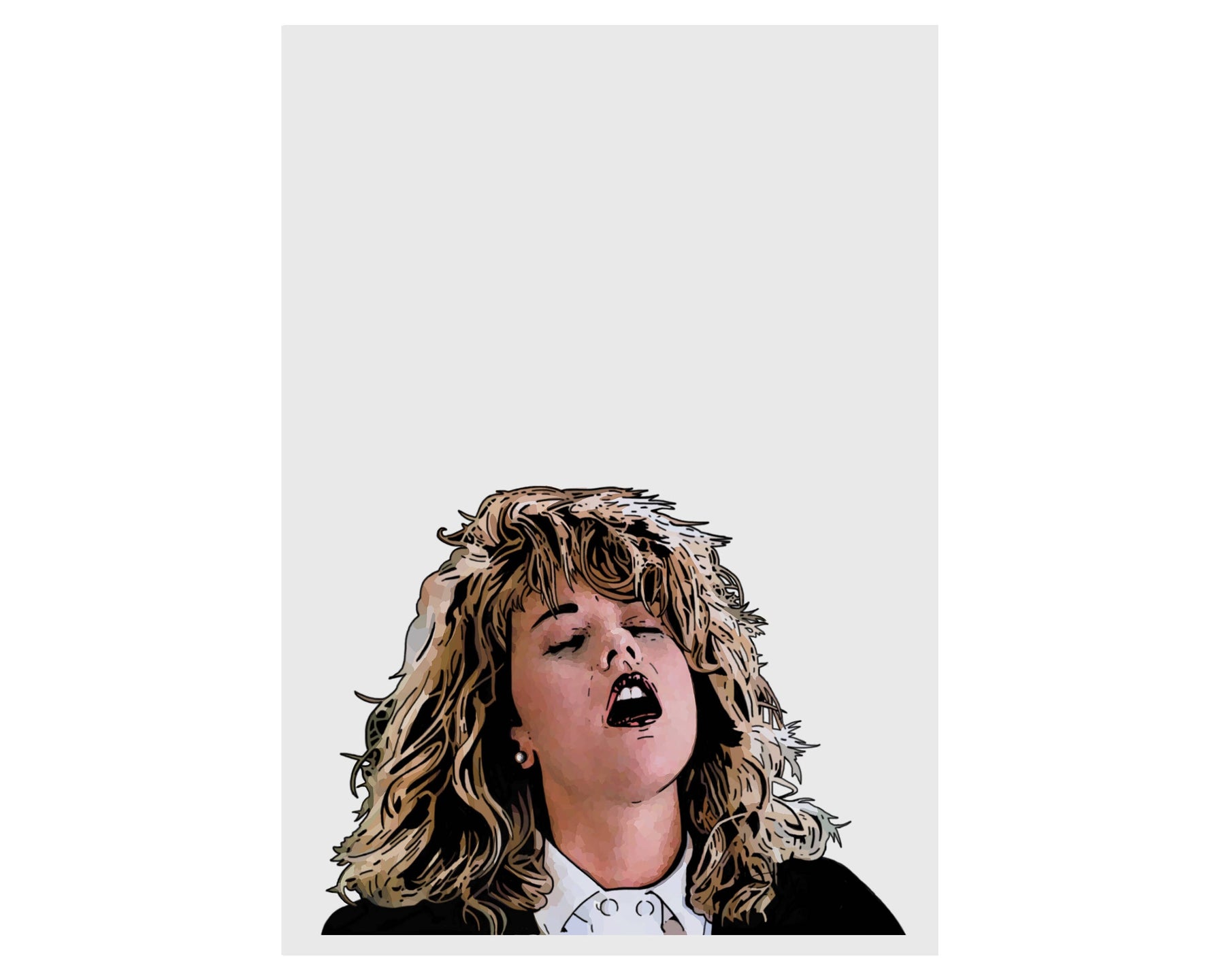 When Harry Met Sally Movie Poster Meg Ryan Minimalist Hand-Drawn Film Art (Giclée Print) — image 8