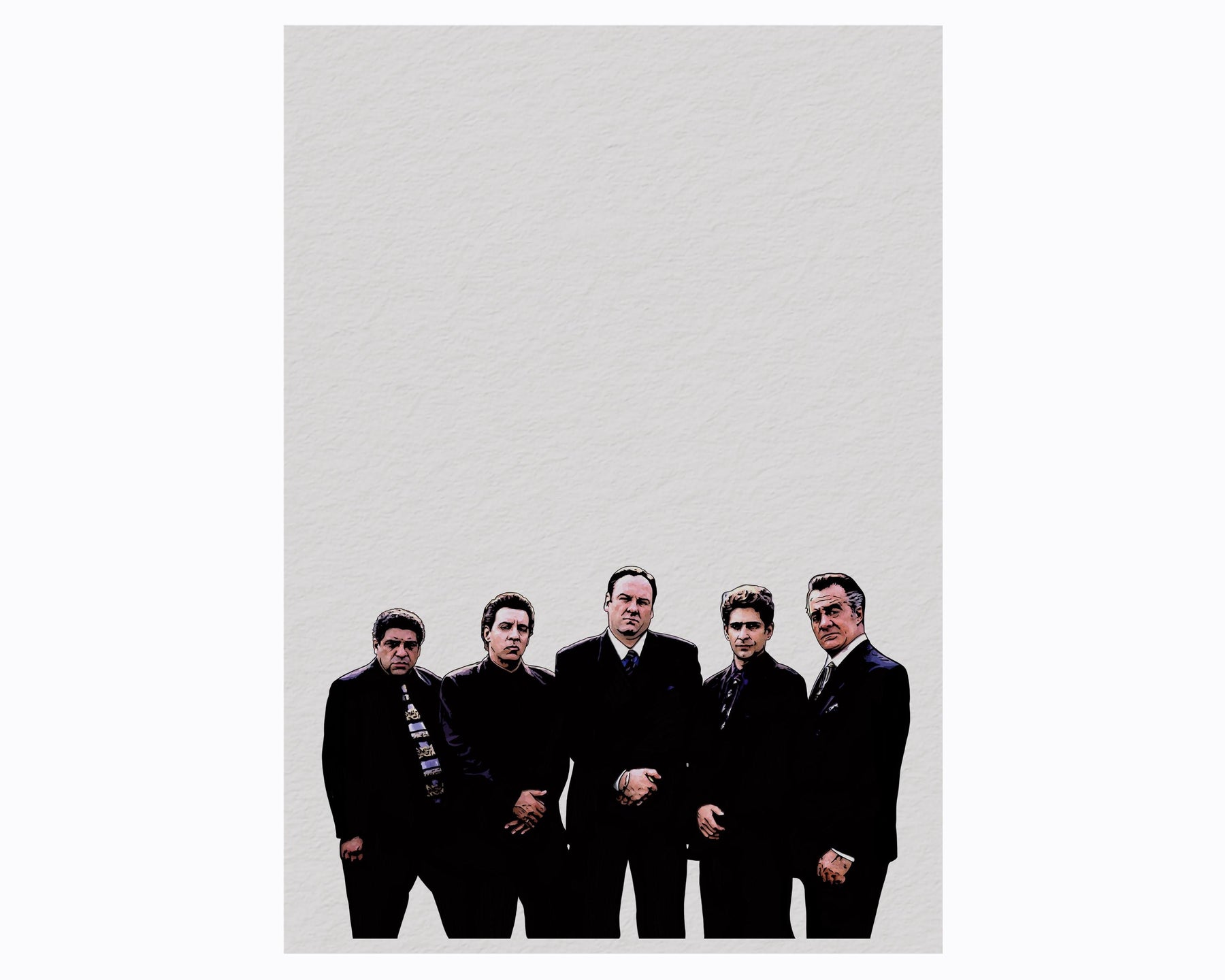 The Sopranos Family Portrait Giclée Print – Hand-Drawn Minimalist Wall Art — image 7