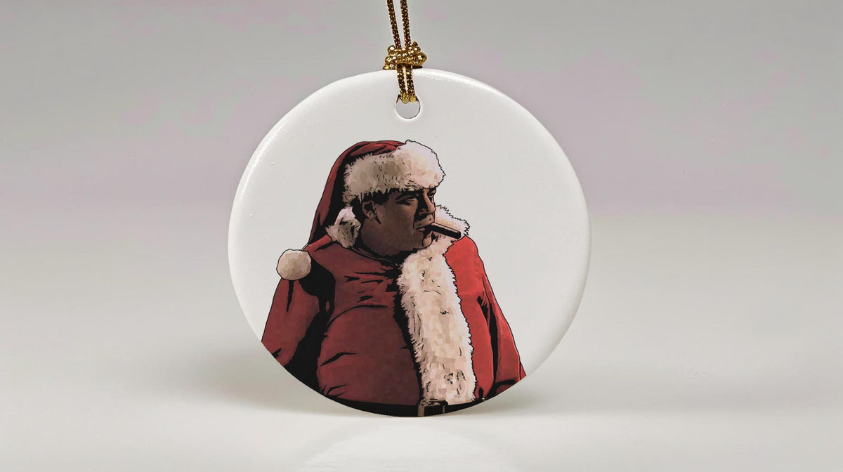 Big Pussy Santa Ceramic Christmas Ornament – Sopranos TV Gift — image 3