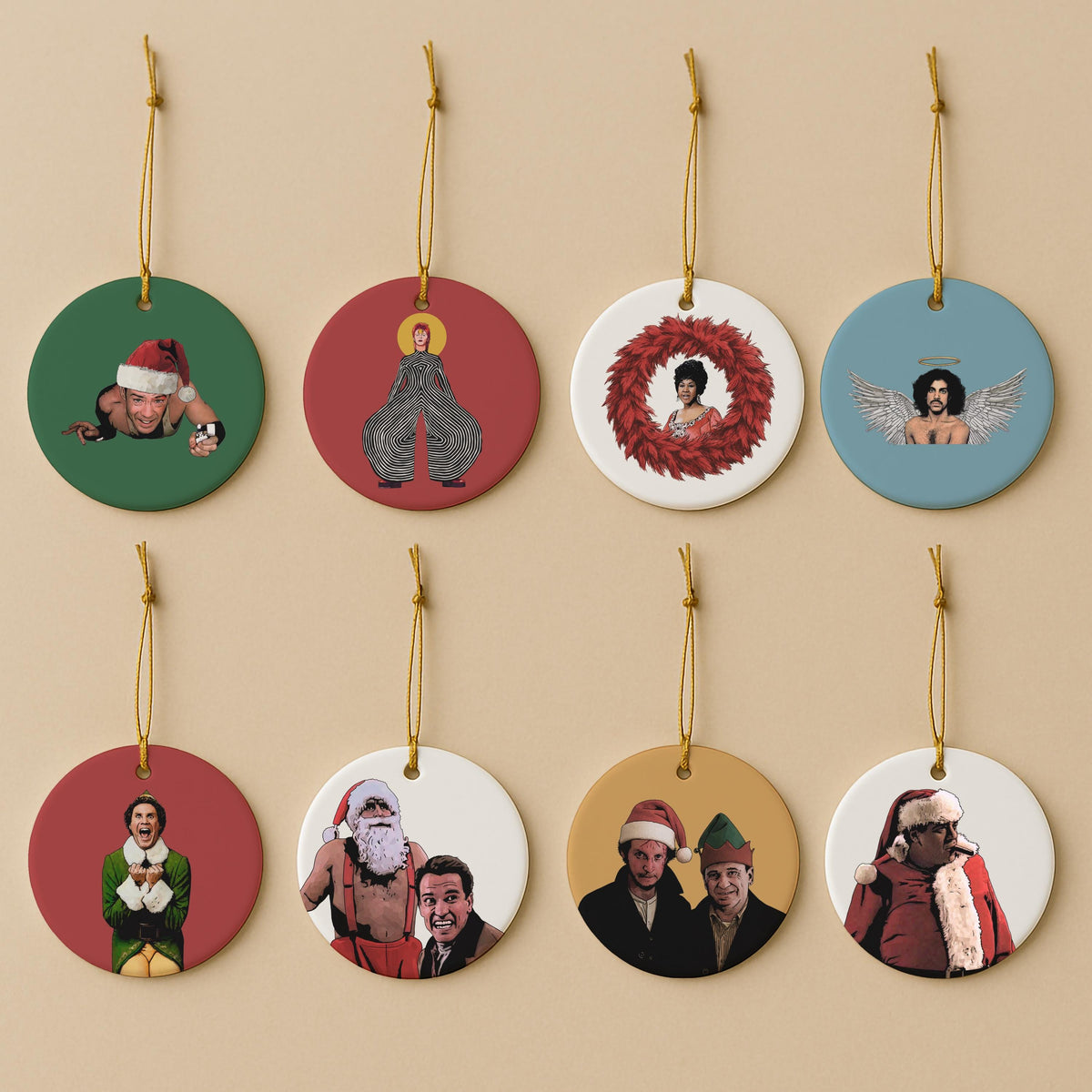 Big Pussy Santa Ceramic Christmas Ornament – Sopranos TV Gift — image 7
