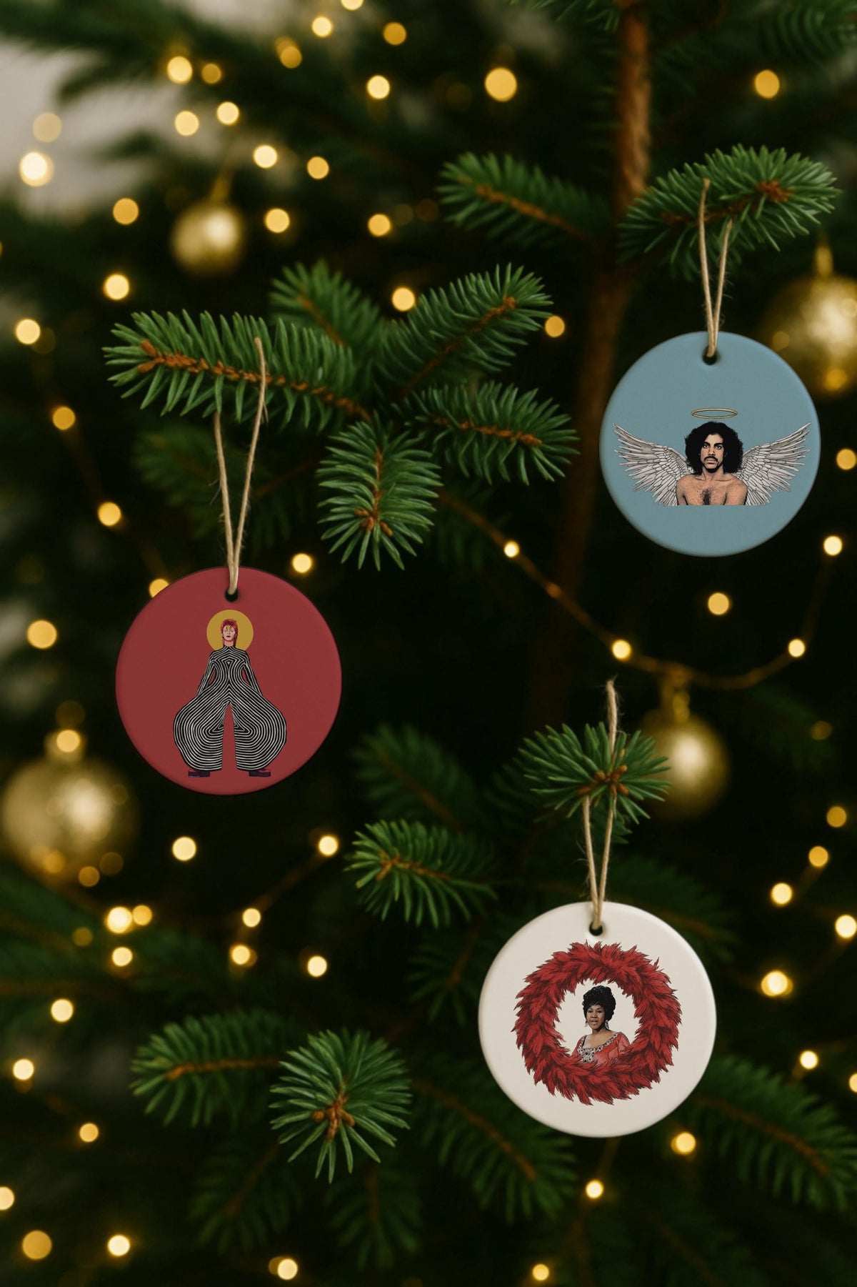 Big Pussy Santa Ceramic Christmas Ornament – Sopranos TV Gift — image 9