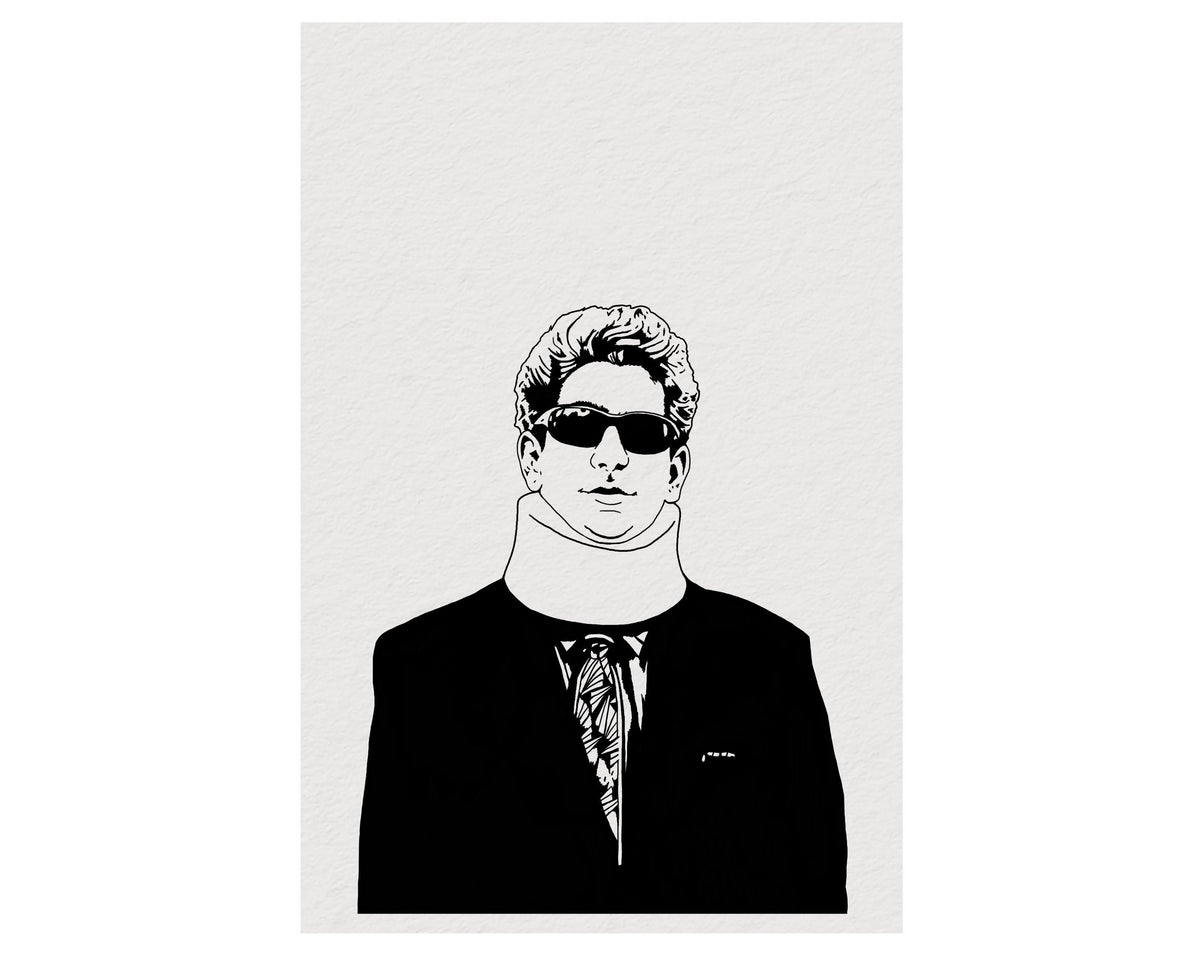 Sopranos Christopher Moltisanti Neck Brace Portrait Print – Cult TV Illustration Giclée — image 9