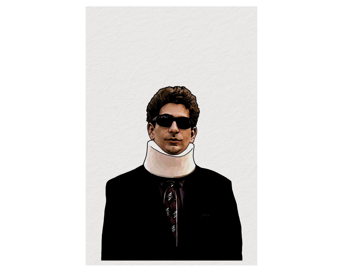 Sopranos Christopher Moltisanti Neck Brace Portrait Print – Cult TV Illustration Giclée — image 8
