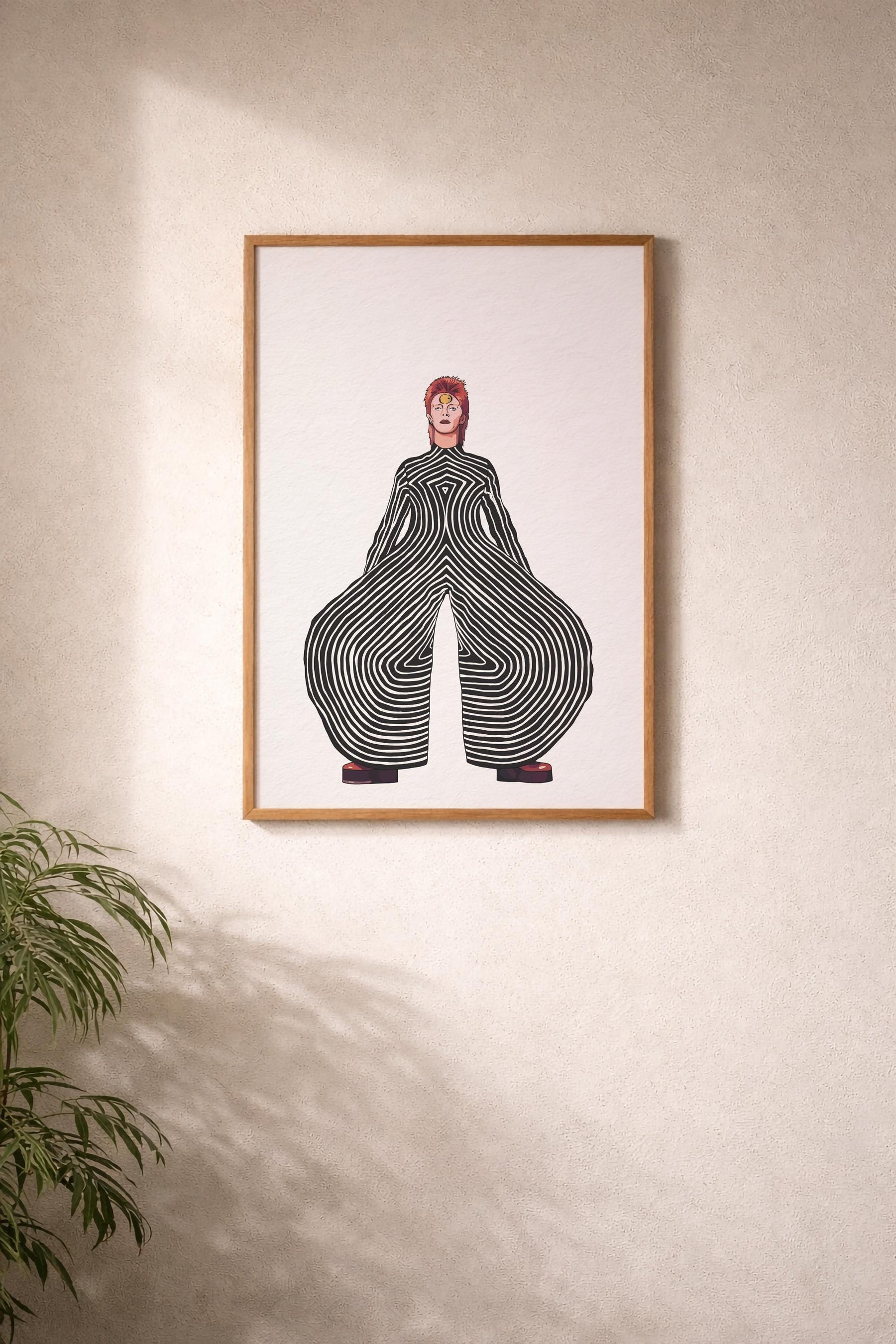 David Bowie Ziggy Stardust Jumpsuit Art Print – Glam Rock Giclée Wall Art — image 6