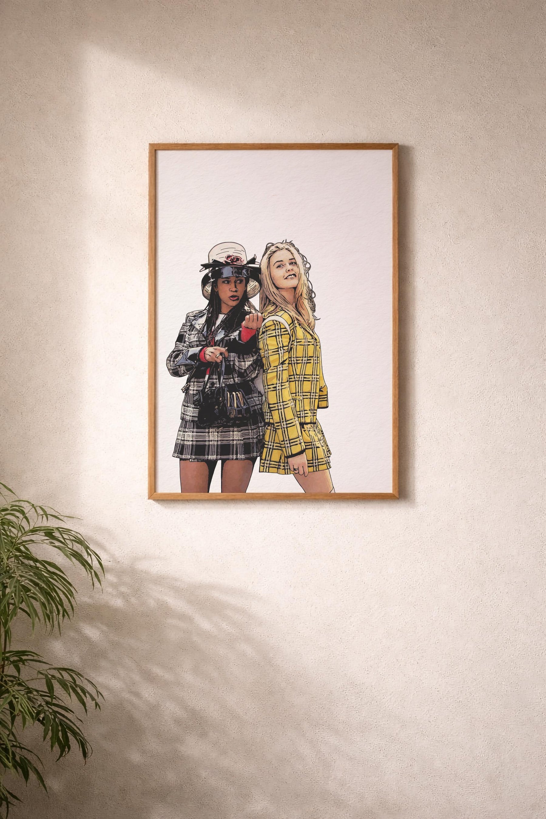 Clueless Cher & Dionne 90s Fashion Film Portrait Illustration – Giclée Wall Art Print — image 9