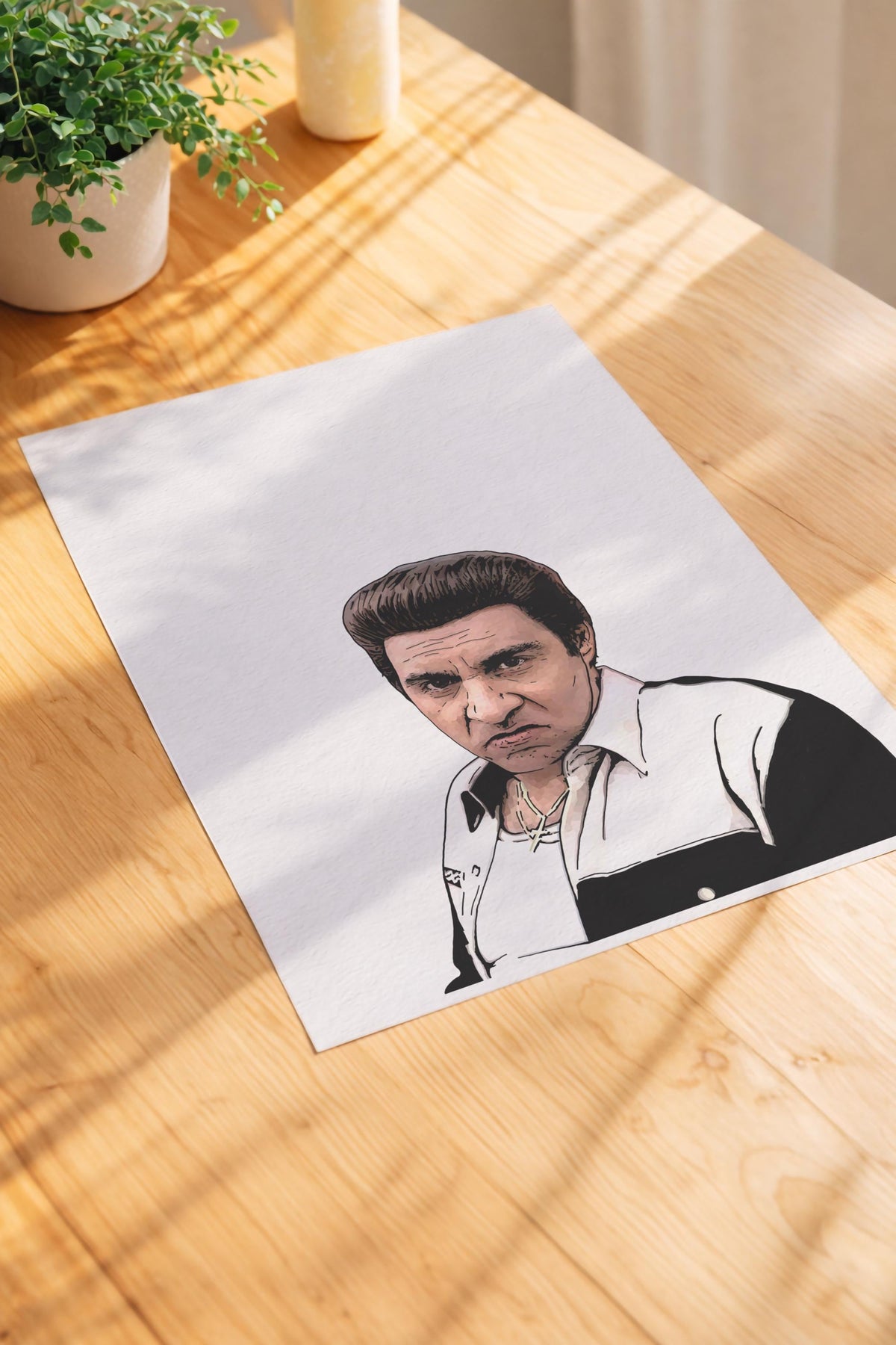 The Sopranos - Silvio Dante Portrait Print – Minimalist TV Mob Art (Giclée) — image 5