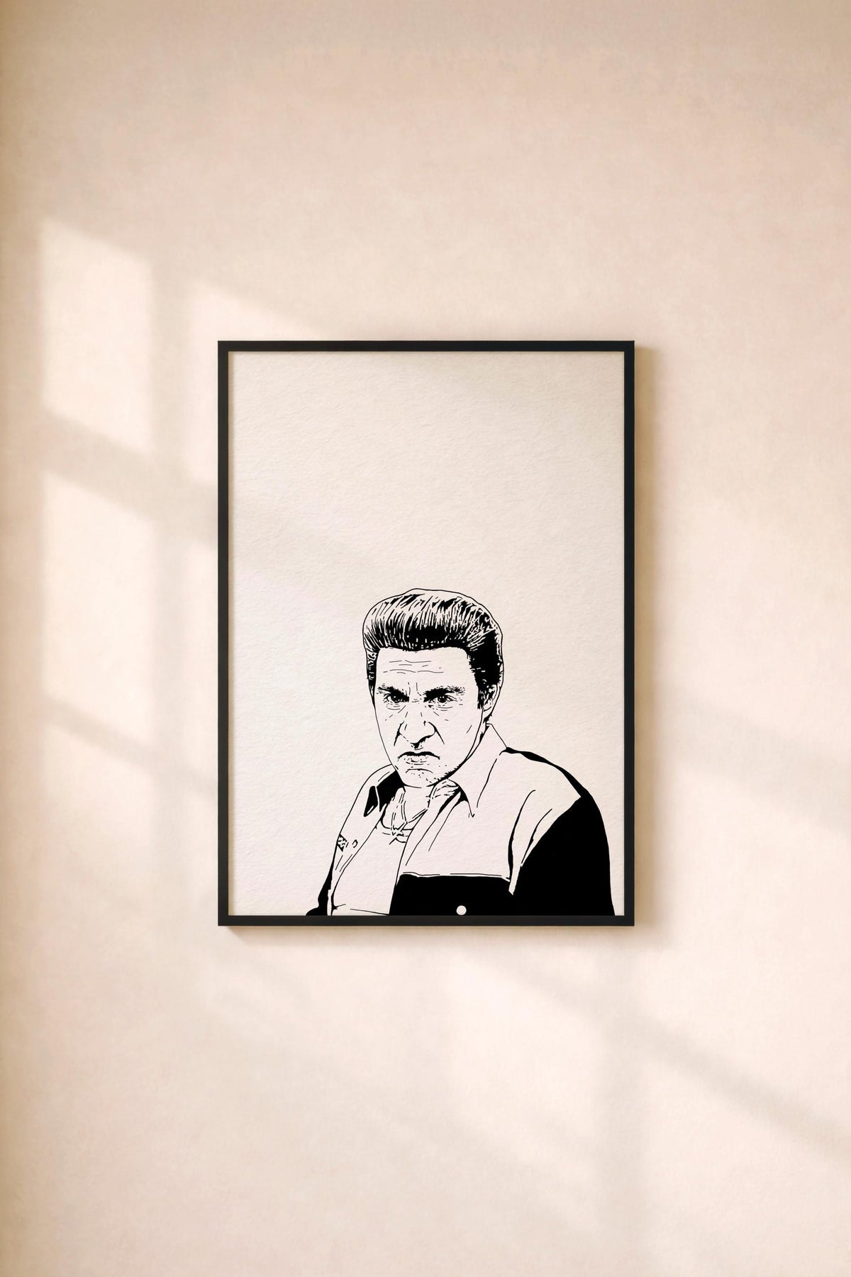 Silvio Dante Art Print | Sopranos Hand-Drawn TV Poster