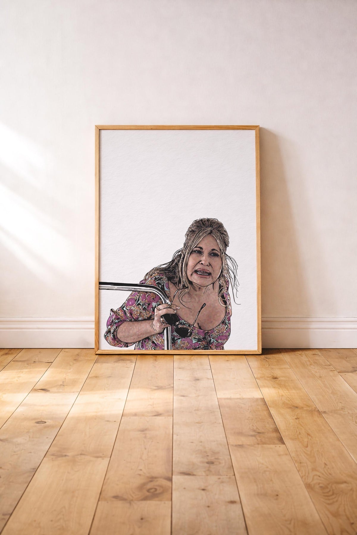 The White Lotus Jennifer Coolidge Portrait Print – Minimalist Tanya McQuoid Giclée Art — image 3