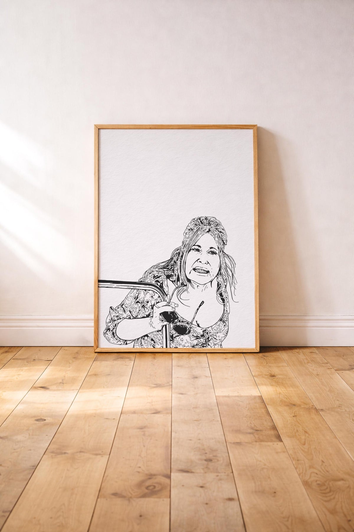 The White Lotus Jennifer Coolidge Portrait Print – Minimalist Tanya McQuoid Giclée Art — image 4