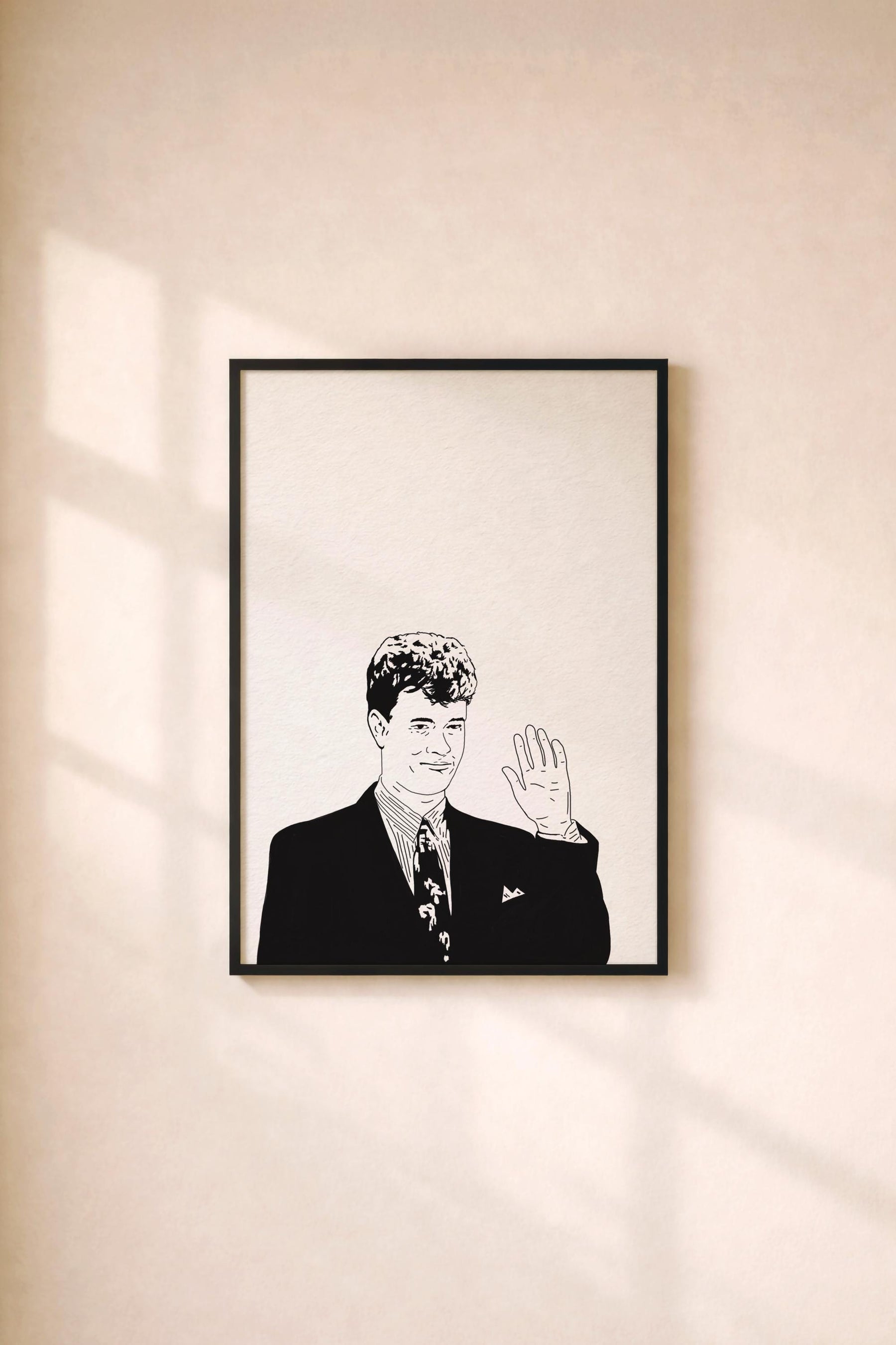 BIG - Tom Hanks - T.Hanks Wave Portrait Print – 80s Movie Minimalist Wall Art, Cult Film Illustration, Zoltar Decor, Giclée Art Print — image 2