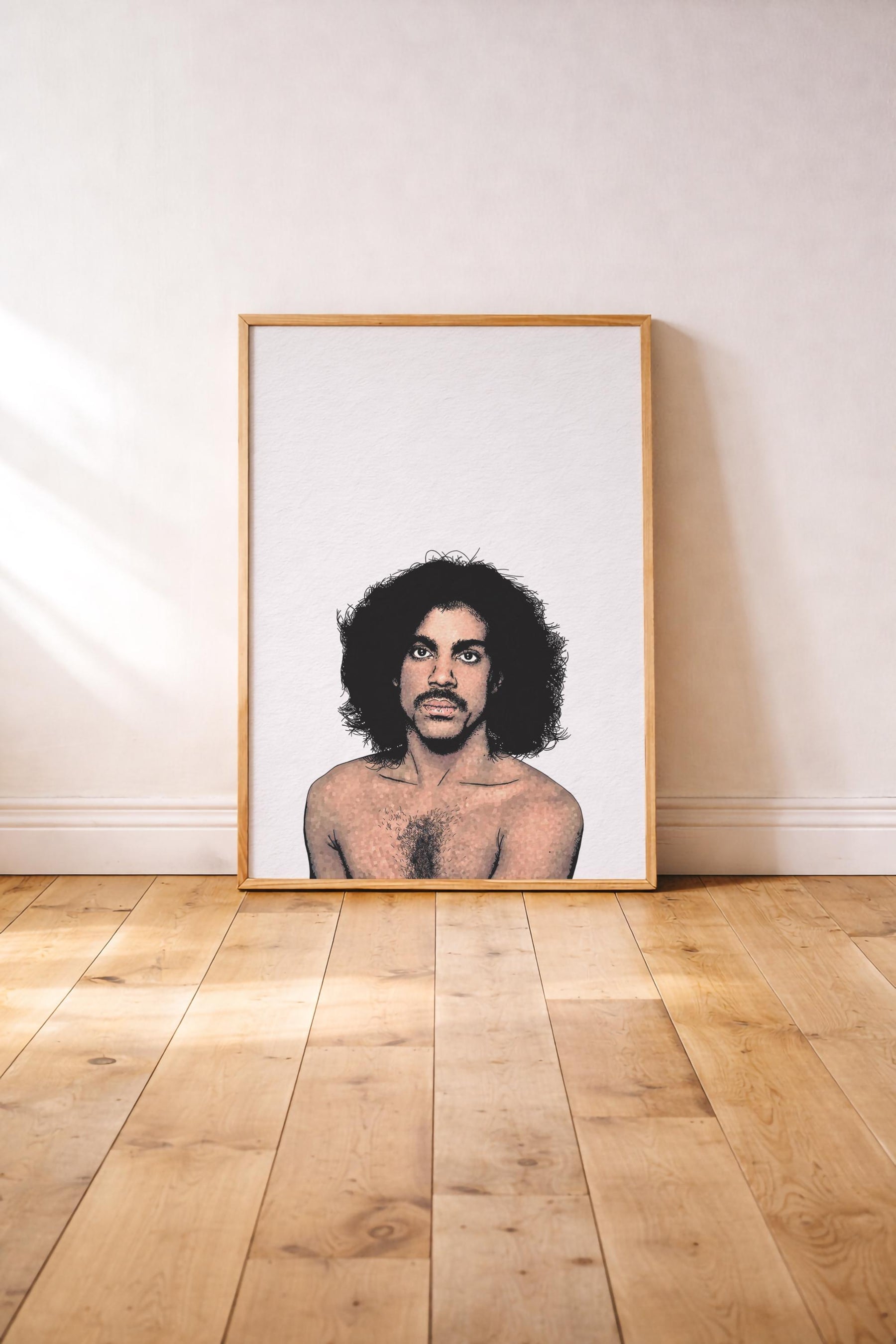 Prince Minimalist Portrait Art Print – Iconic Album Cover Illustration, Pop Culture Decor (Giclée Print) — image 3