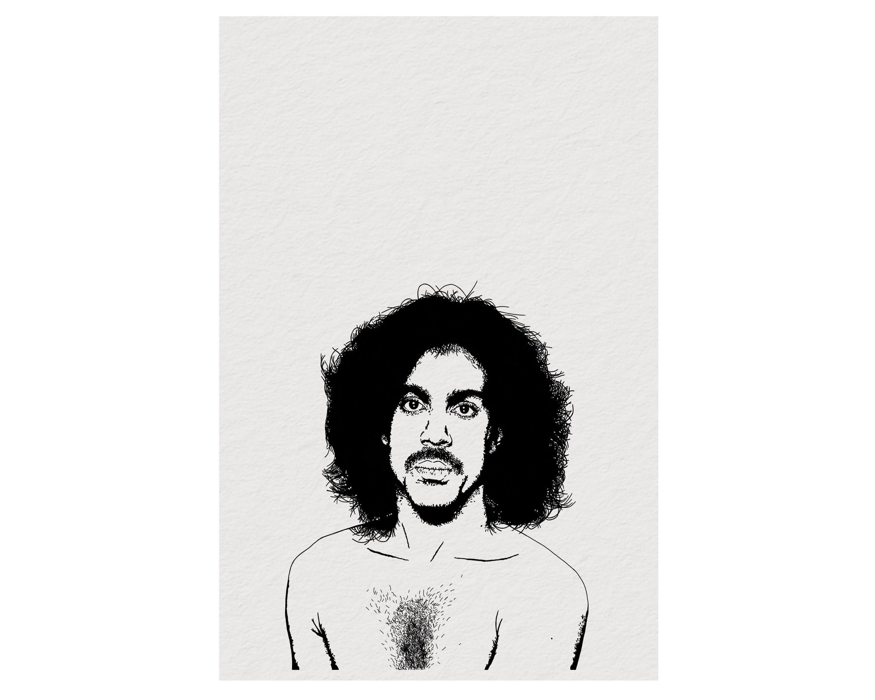 Prince Minimalist Portrait Art Print – Iconic Album Cover Illustration, Pop Culture Decor (Giclée Print) — image 8