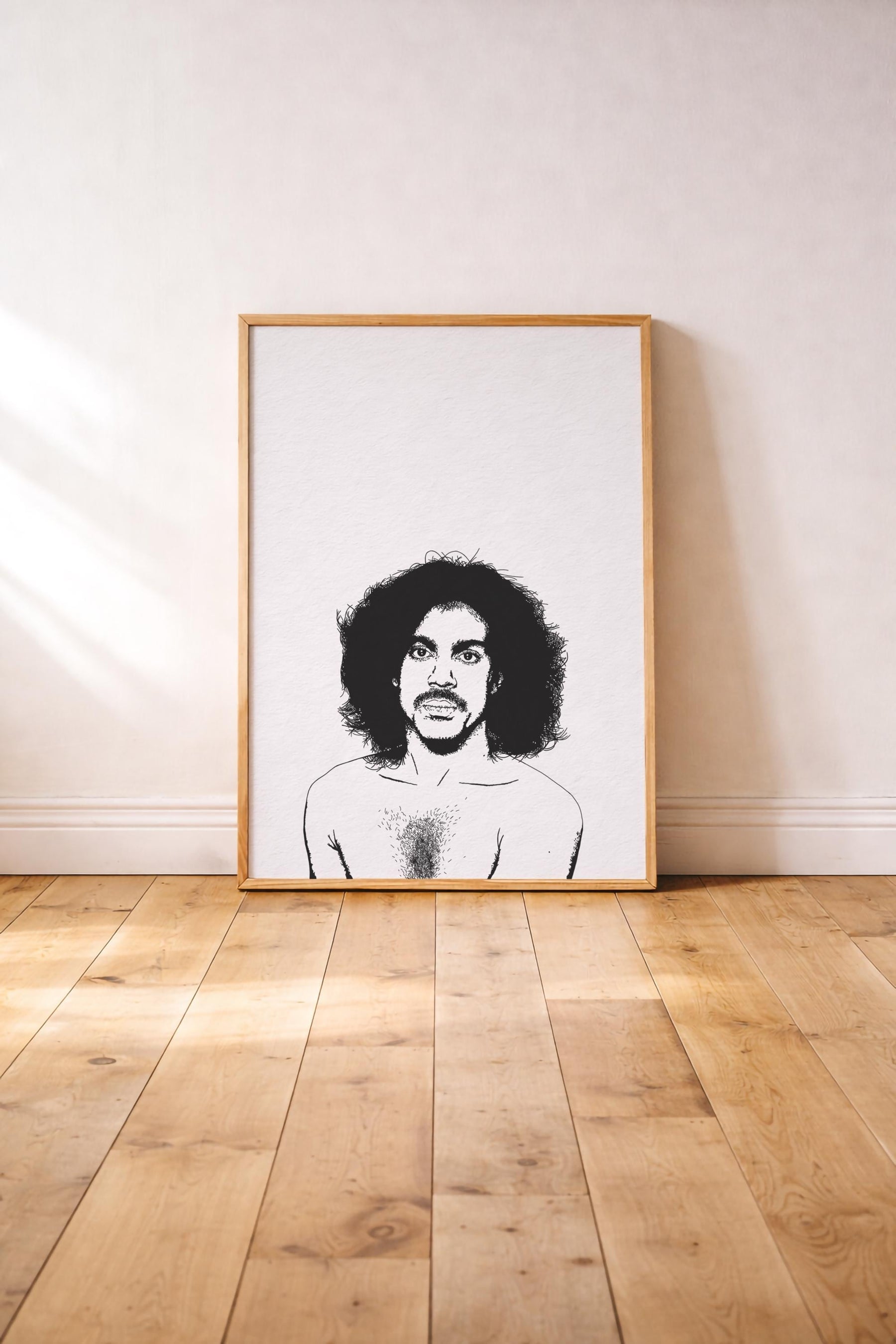 Prince Minimalist Portrait Art Print – Iconic Album Cover Illustration, Pop Culture Decor (Giclée Print) — image 4