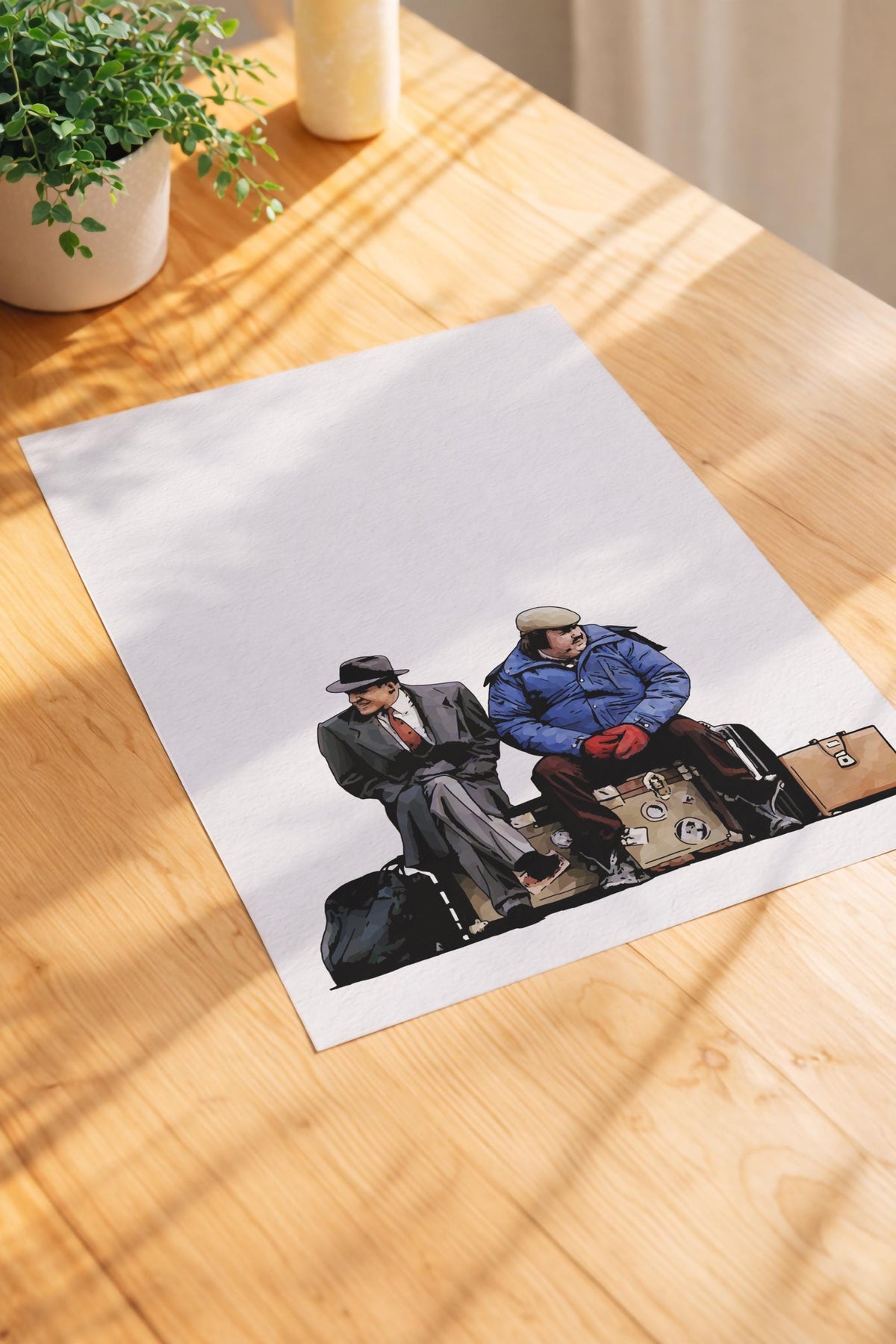 Planes, Trains & Automobiles Portrait Print – 80s Movie Minimalist Wall Art Cult Film Illustration Giclée Print — image 5