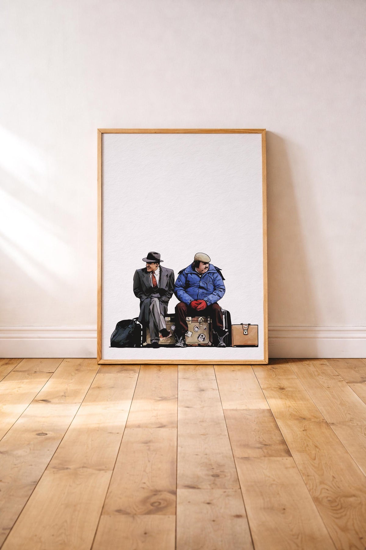Planes, Trains & Automobiles Portrait Print – 80s Movie Minimalist Wall Art Cult Film Illustration Giclée Print — image 3