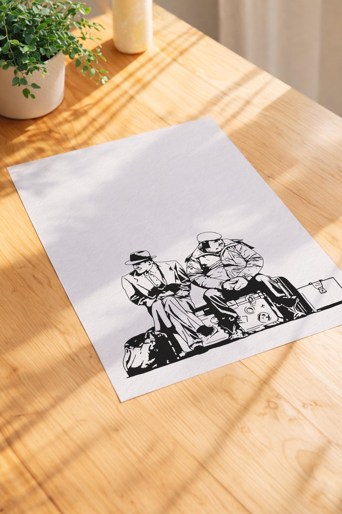 Planes, Trains & Automobiles Portrait Print – 80s Movie Minimalist Wall Art Cult Film Illustration Giclée Print — image 6