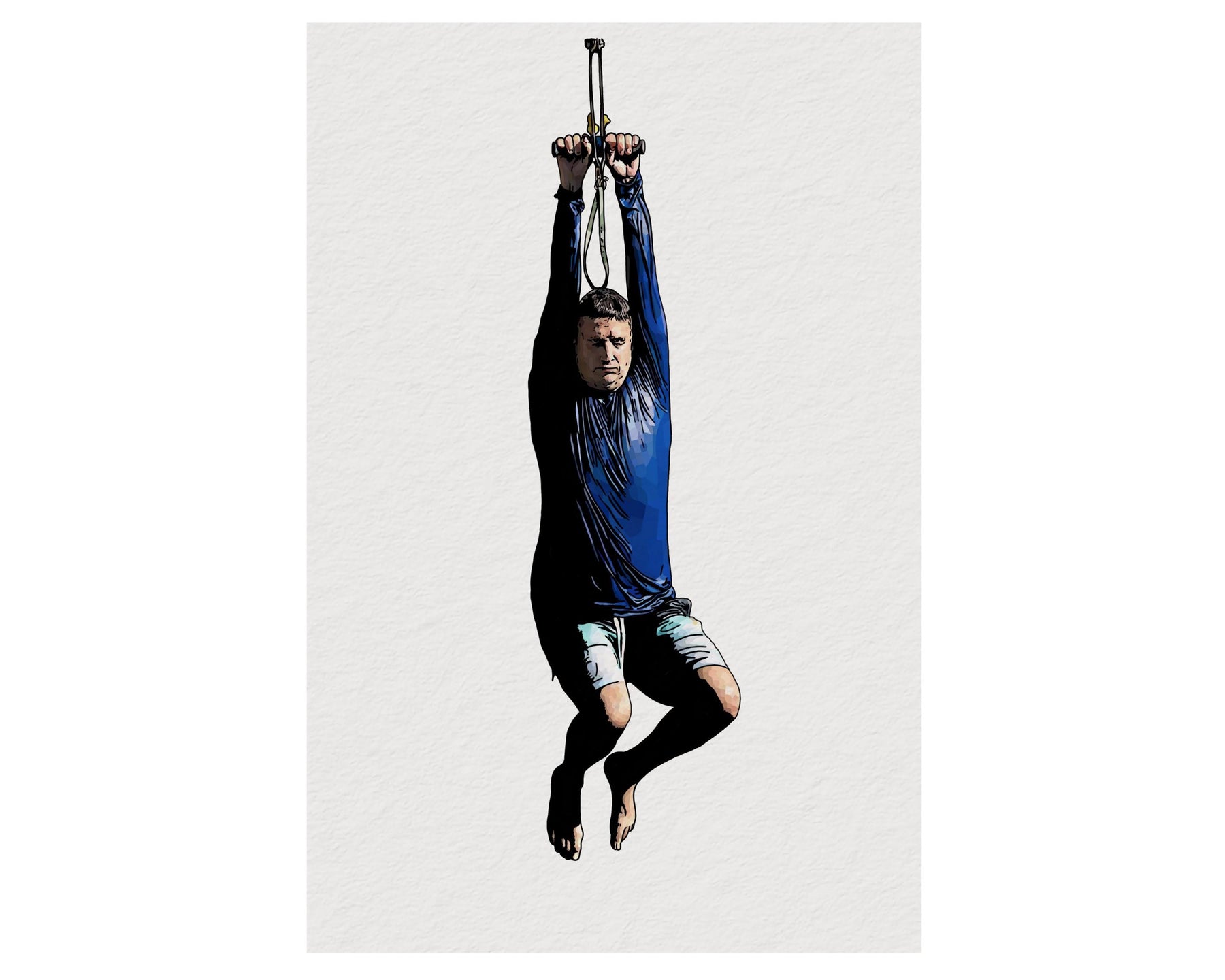 I Think You Should Leave - Tim Robinson - Zip Line Portrait Print – Minimalist TV Comedy Wall Art Illustration Giclée Art Print — image 9