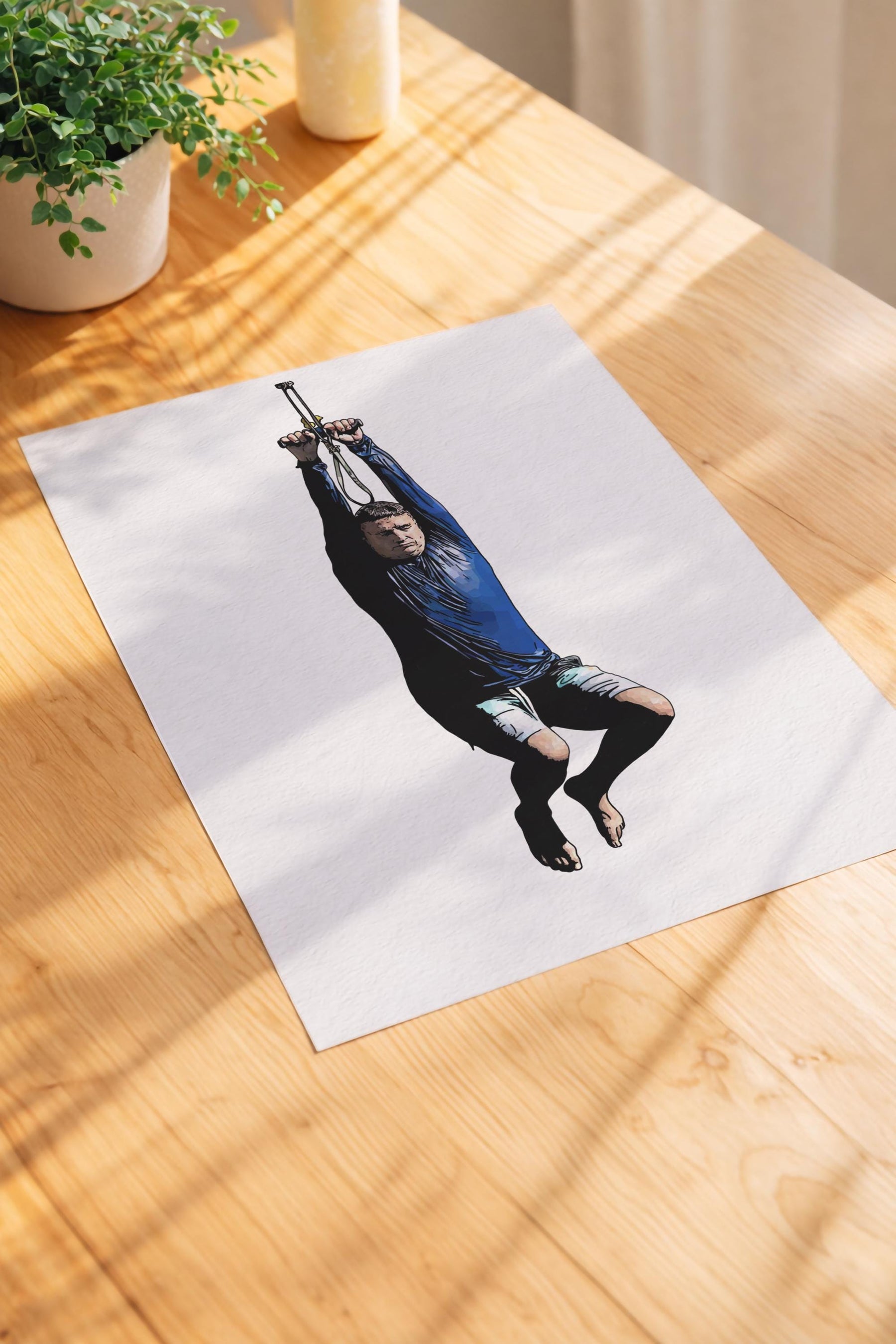 I Think You Should Leave - Tim Robinson - Zip Line Portrait Print – Minimalist TV Comedy Wall Art Illustration Giclée Art Print — image 5