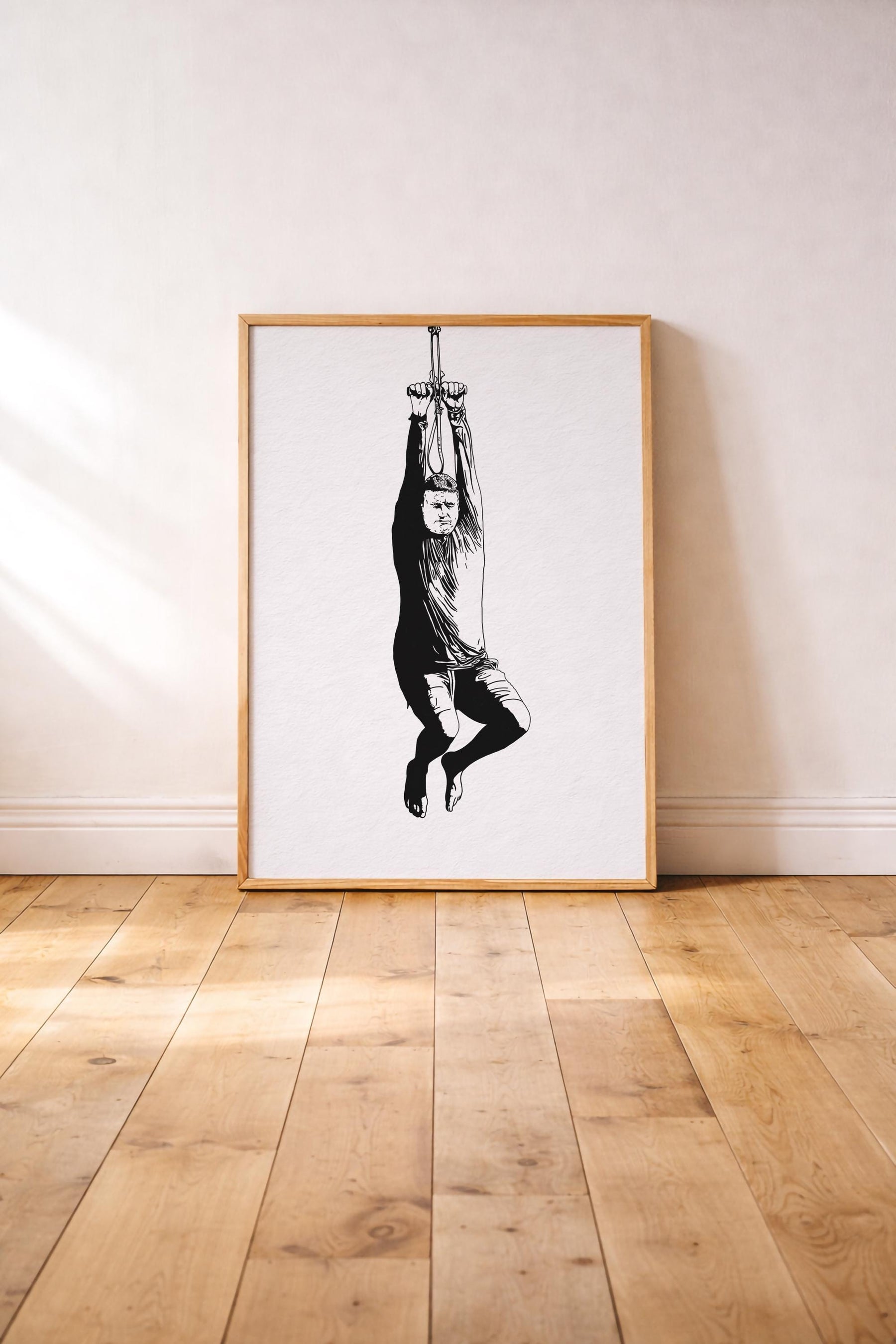 I Think You Should Leave - Tim Robinson - Zip Line Portrait Print – Minimalist TV Comedy Wall Art Illustration Giclée Art Print — image 4