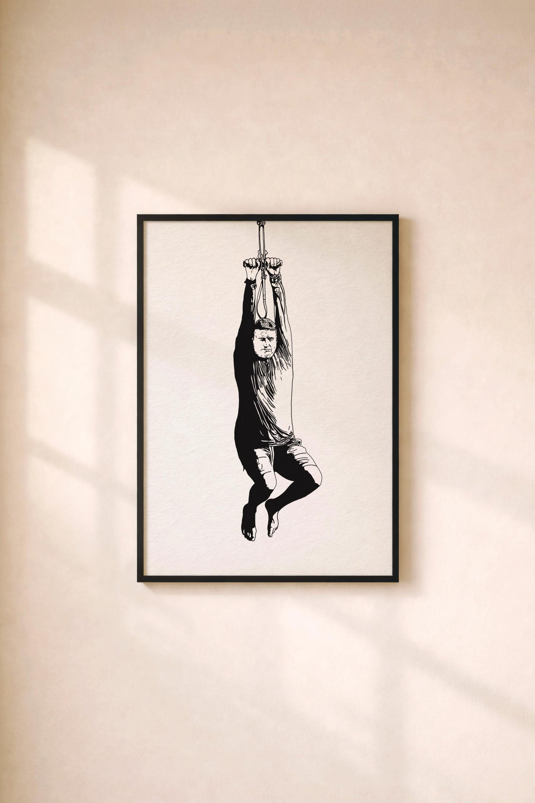 I Think You Should Leave - Tim Robinson - Zip Line Portrait Print – Minimalist TV Comedy Wall Art Illustration Giclée Art Print — image 2