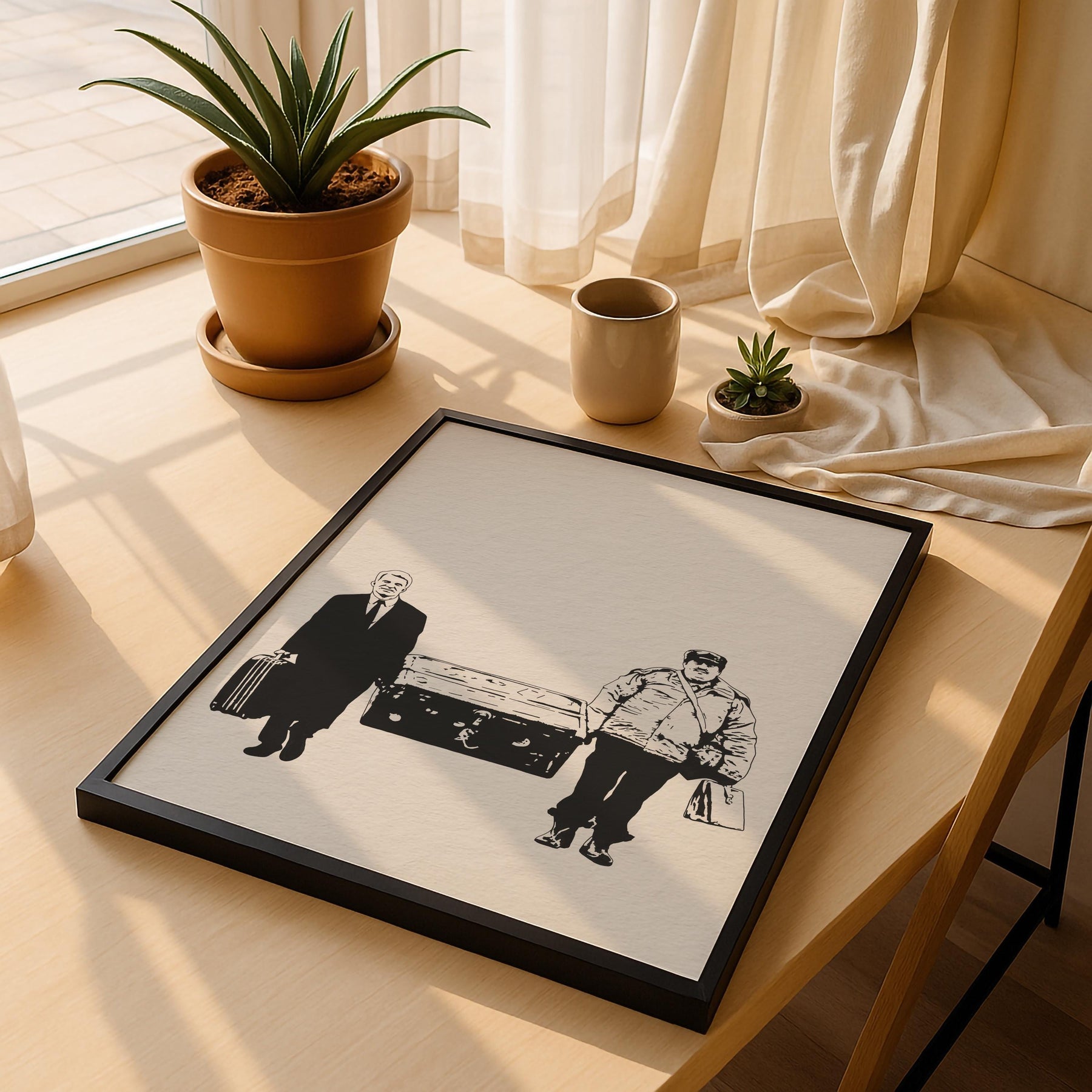 Planes Trains & Automobiles Minimalist Print, 80s Cult Film Giclée Wall Art — image 3