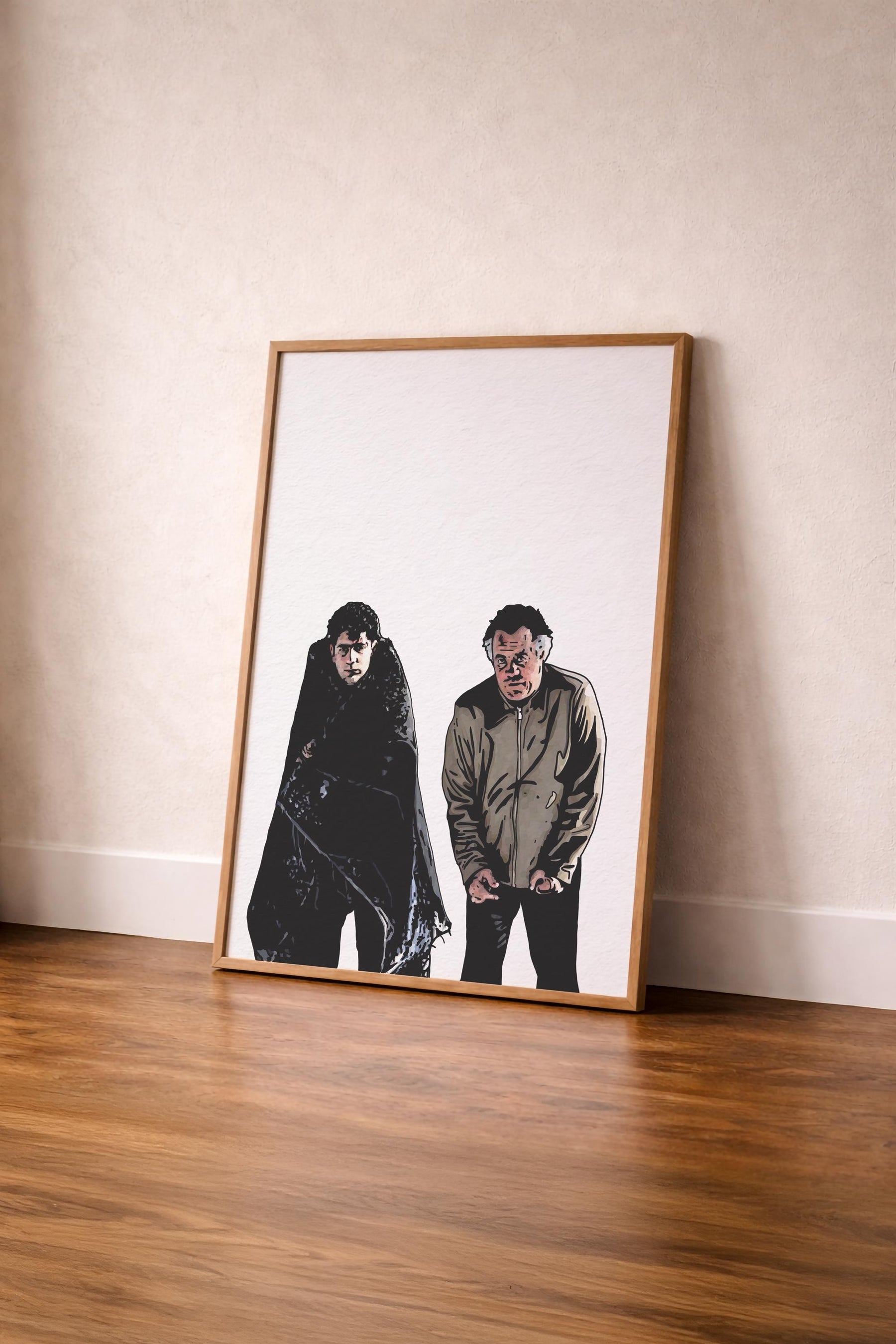 PINE BARRENS - The Sopranos Portrait Print - Minimalist Poster with Paulie & Christopher Hand-Drawn Cult TV Wall Art Giclée Print — image 9