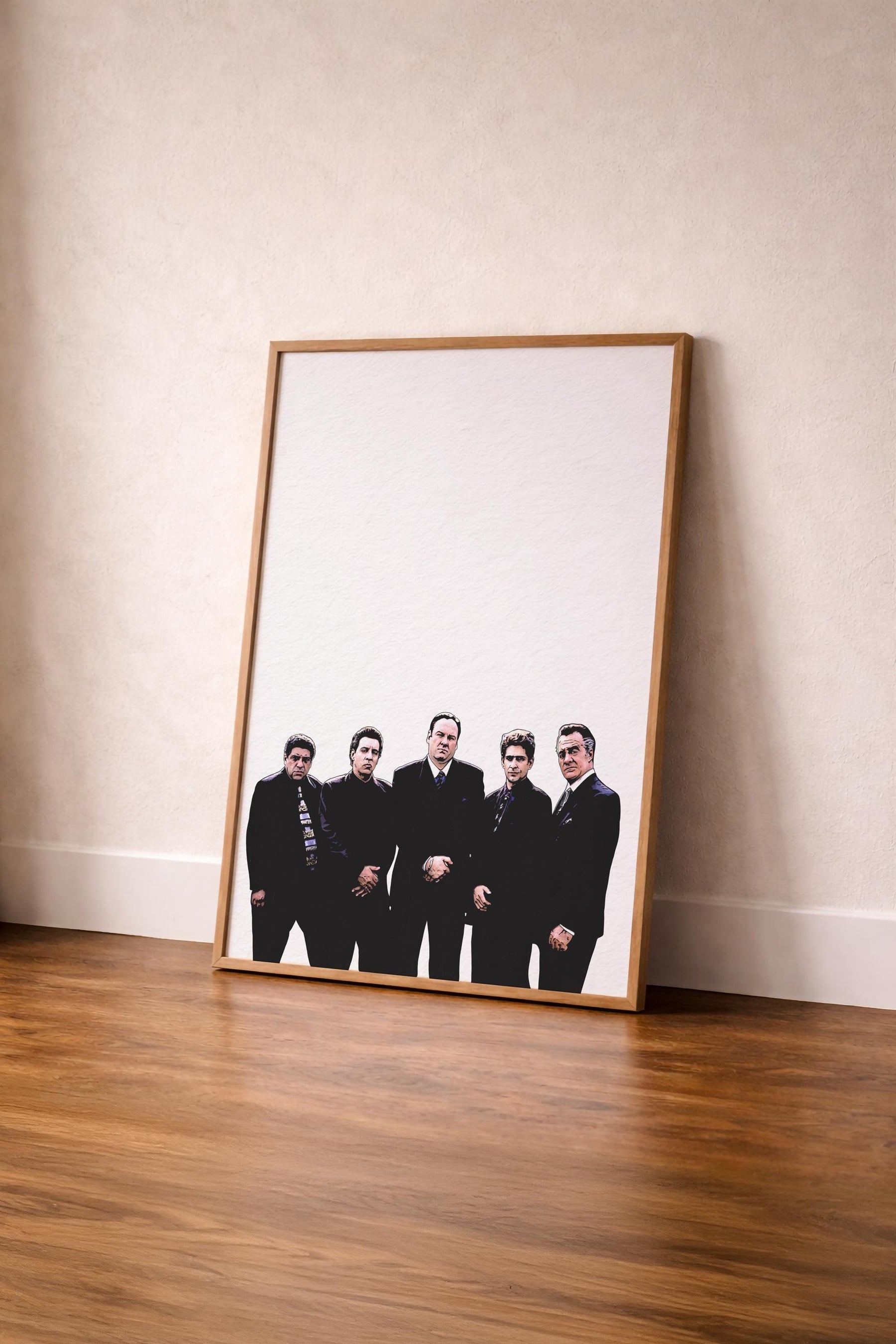 The Sopranos Family Portrait Giclée Print – Hand-Drawn Minimalist Wall Art — image 9