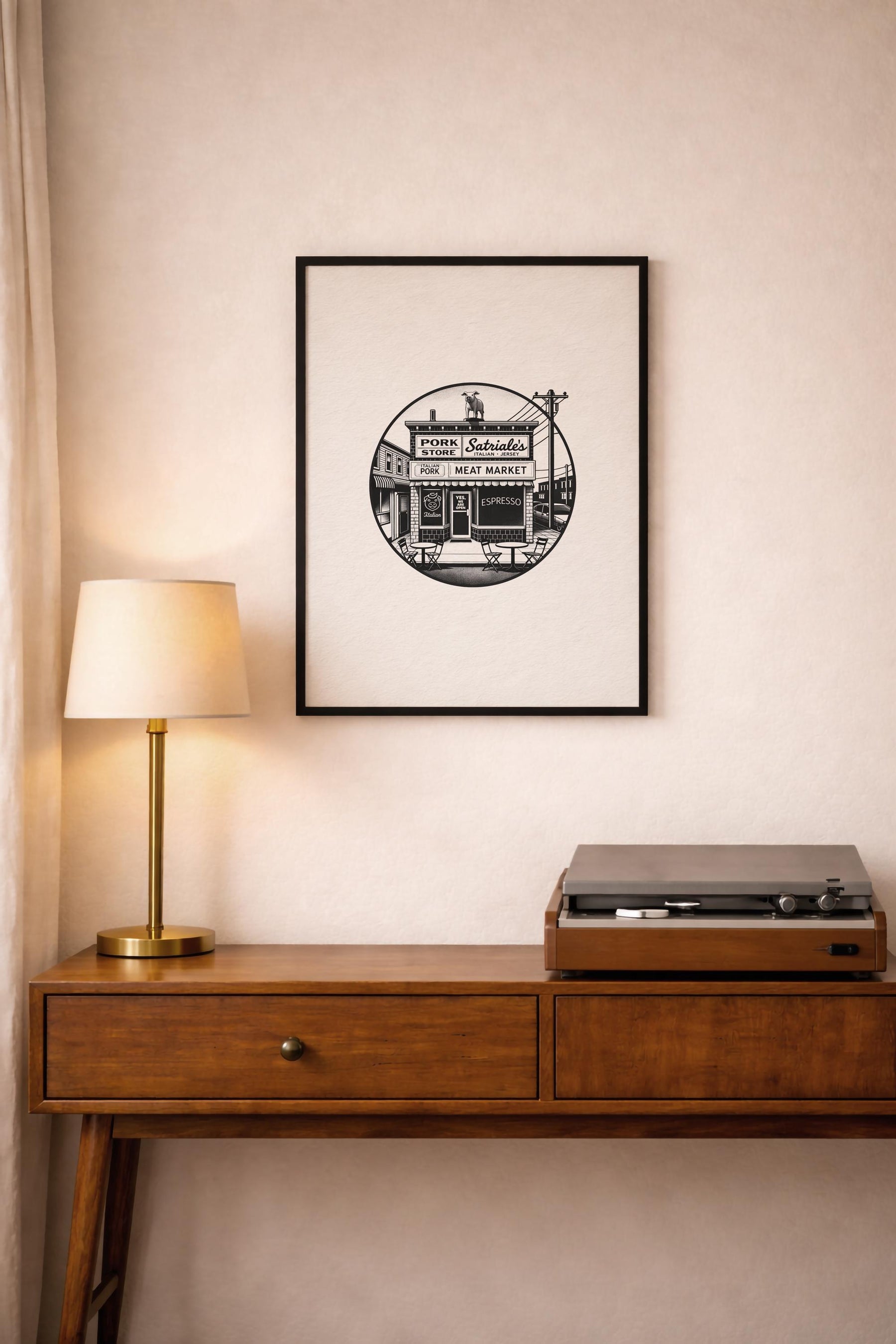 Satriale’s Pork Store Art Print – Minimalist Sopranos TV Wall Art (Giclée) — image 7