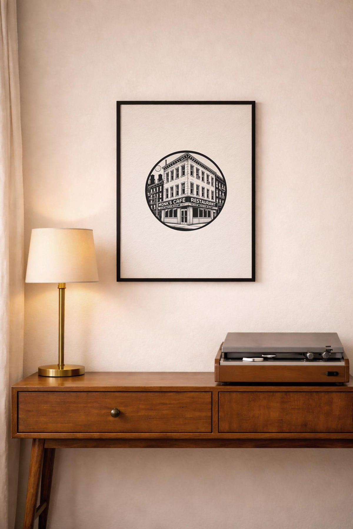 Seinfeld Monk’s Café Art Print – Minimalist TV Wall Art, Giclée Print — image 9