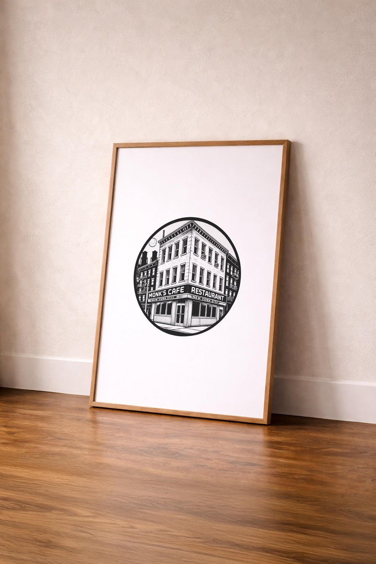 Seinfeld Monk’s Café Art Print – Minimalist TV Wall Art, Giclée Print — image 5