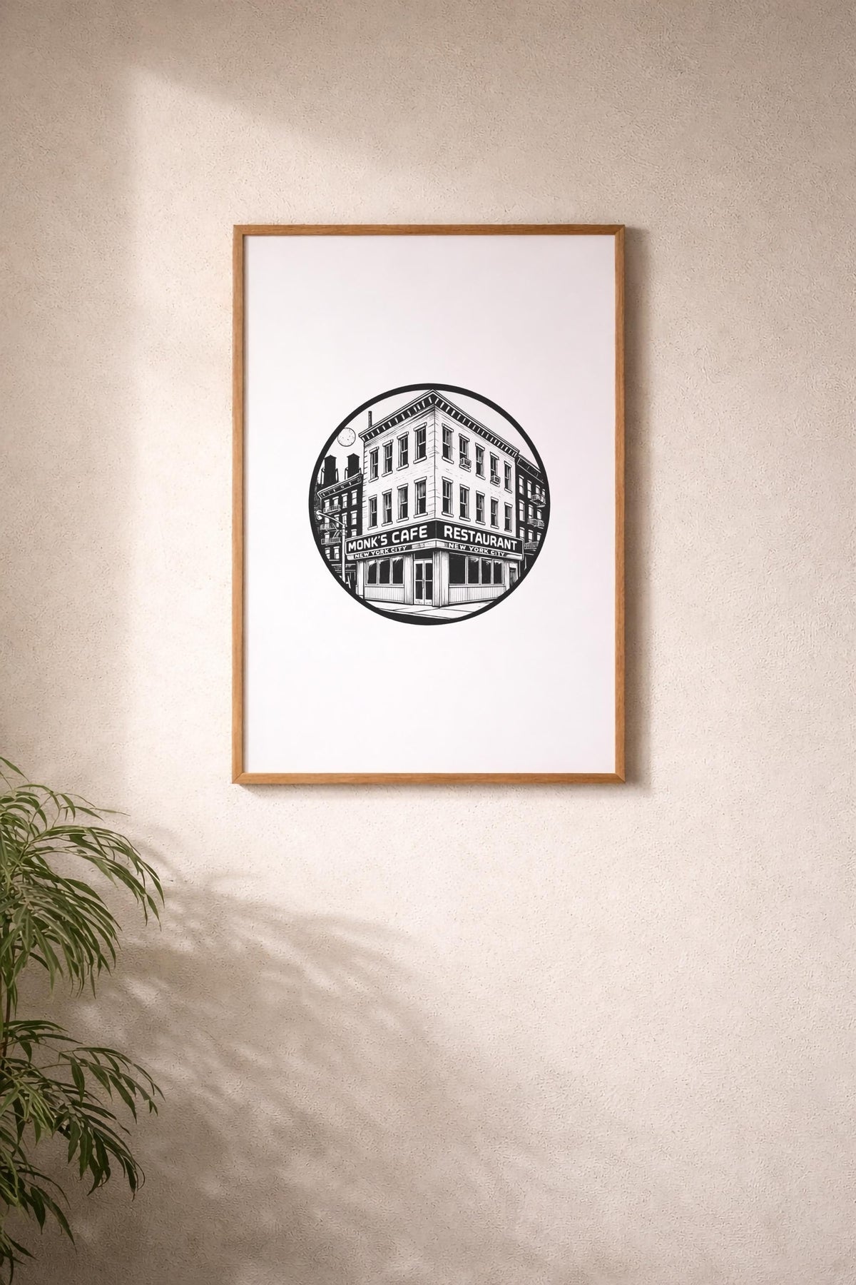 Seinfeld Monk’s Café Art Print – Minimalist TV Wall Art, Giclée Print — image 7