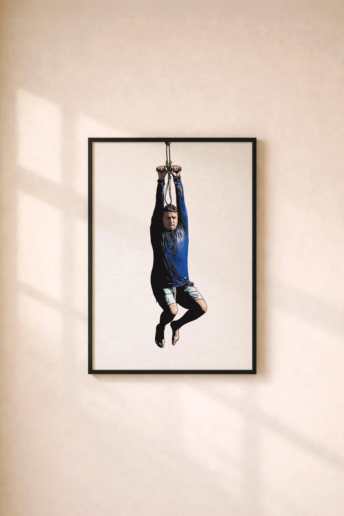 I Think You Should Leave - Tim Robinson - Zip Line Portrait Print – Minimalist TV Comedy Wall Art Illustration Giclée Art Print
