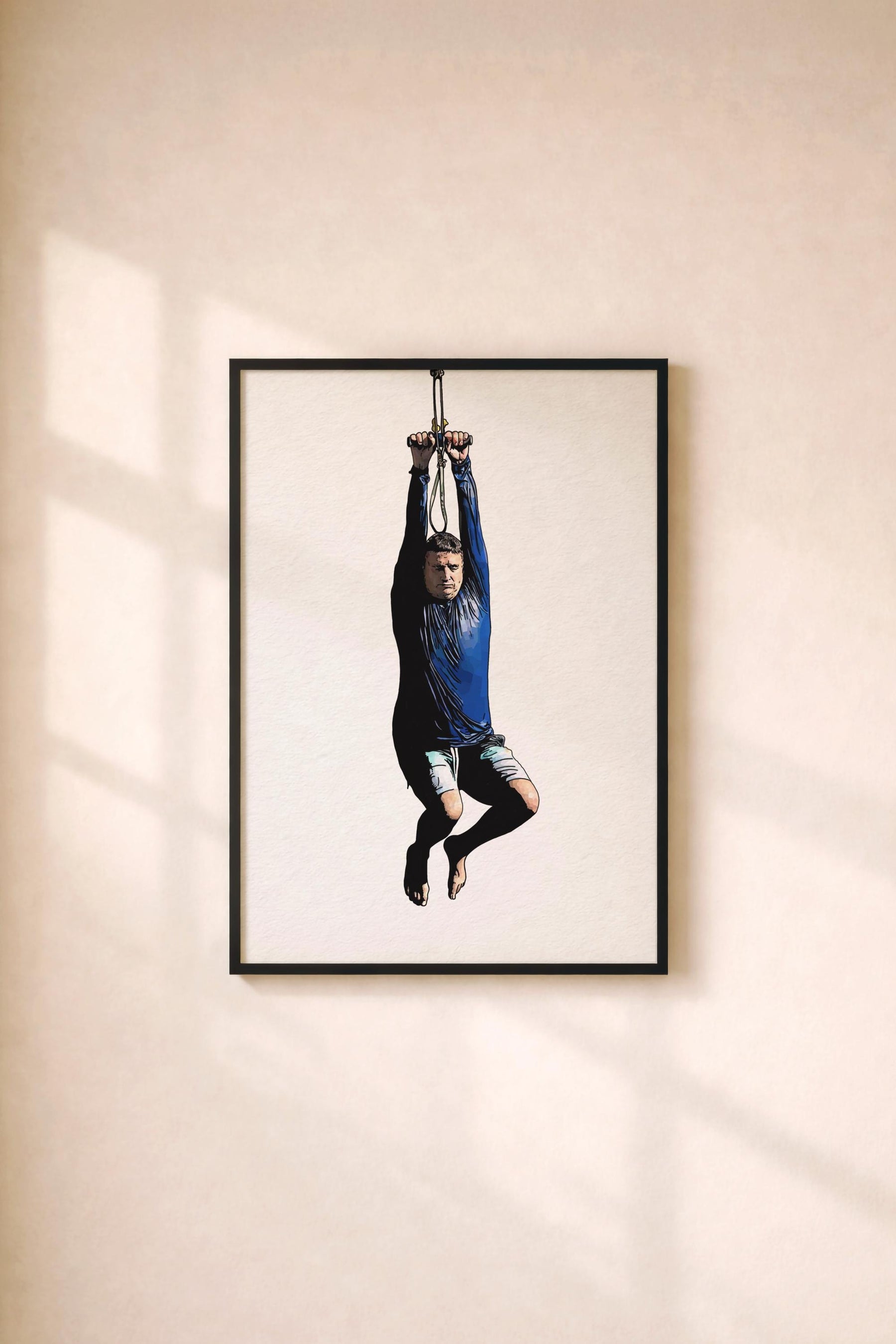 I Think You Should Leave - Tim Robinson - Zip Line Portrait Print – Minimalist TV Comedy Wall Art Illustration Giclée Art Print