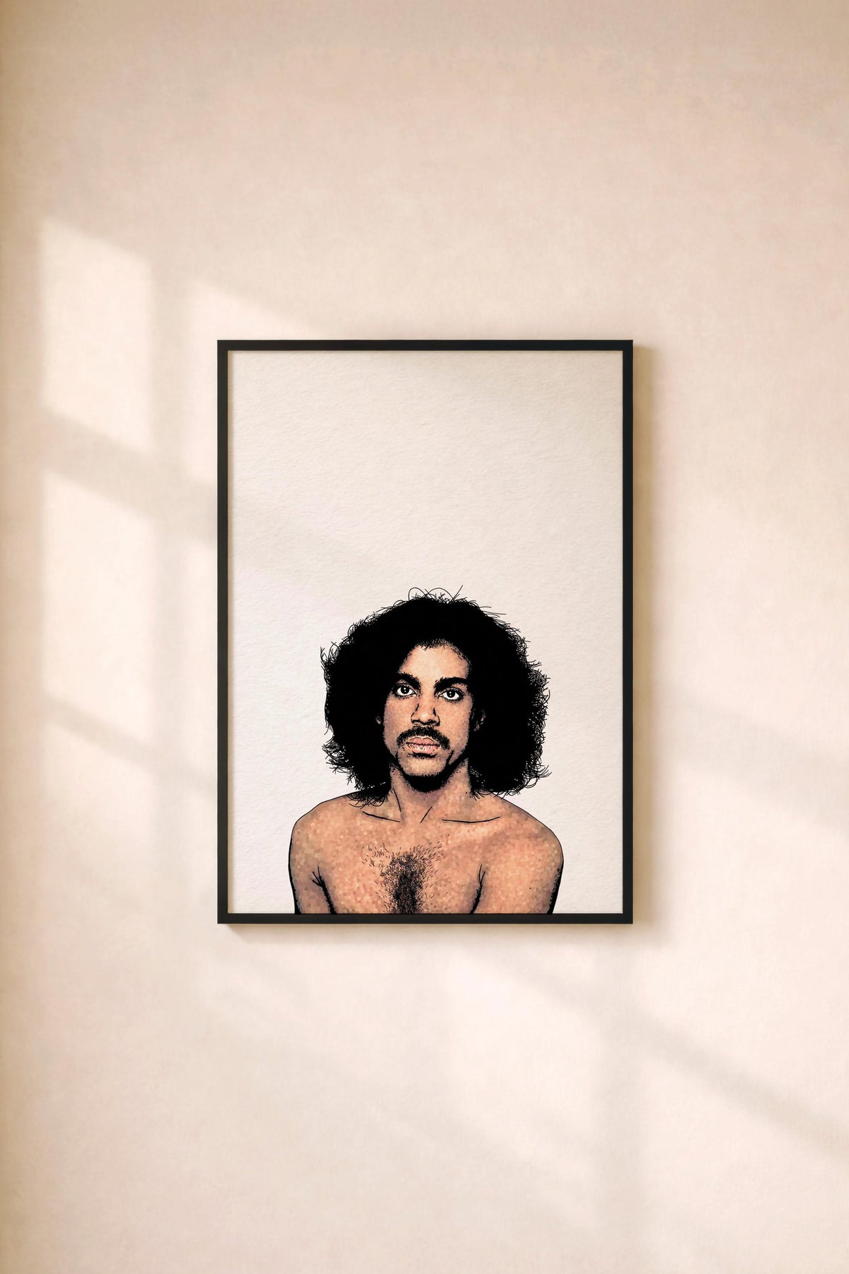 Prince Minimalist Portrait Art Print – Iconic Album Cover Illustration, Pop Culture Decor (Giclée Print)