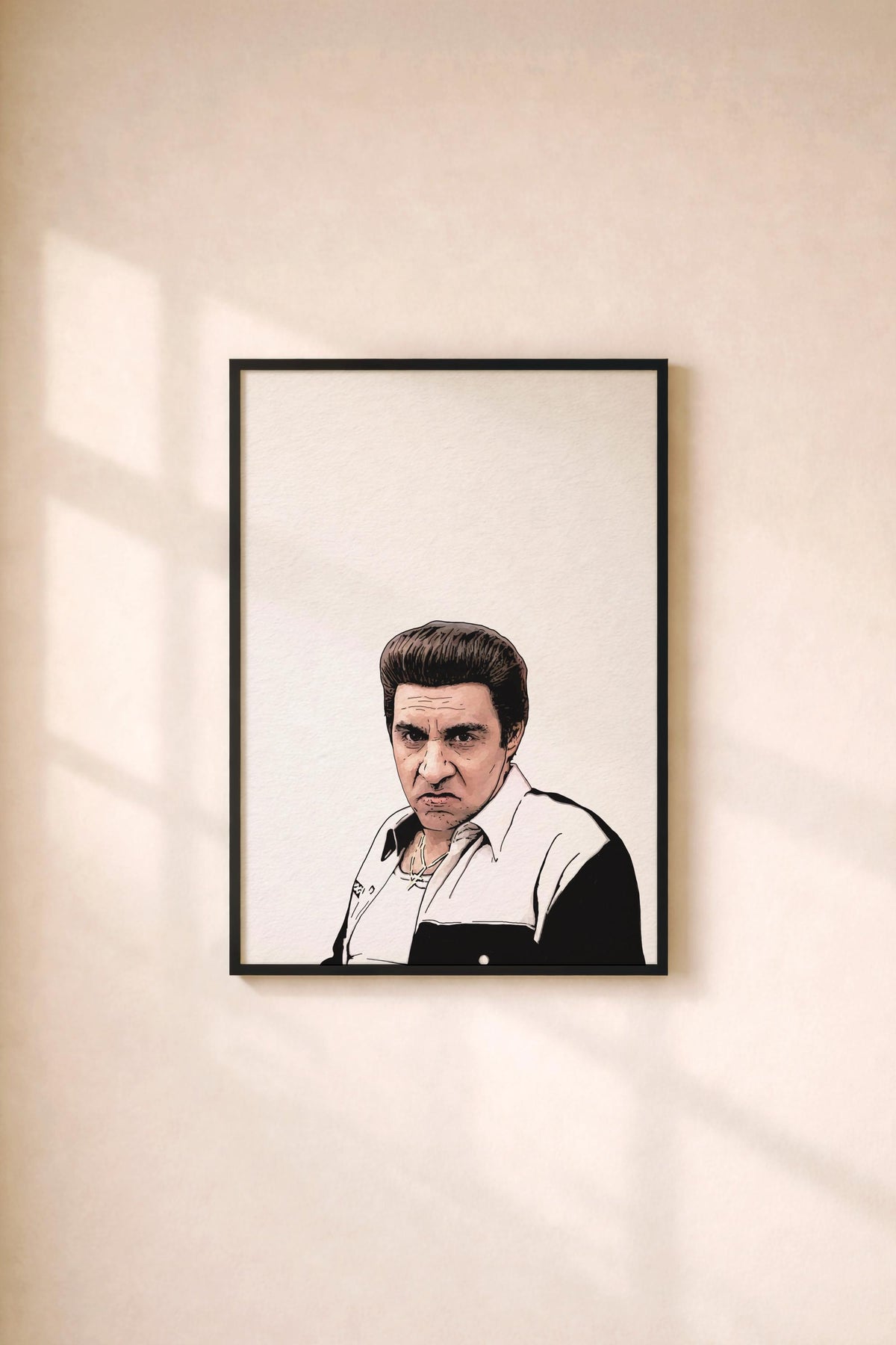 The Sopranos - Silvio Dante Portrait Print – Minimalist TV Mob Art (Giclée)