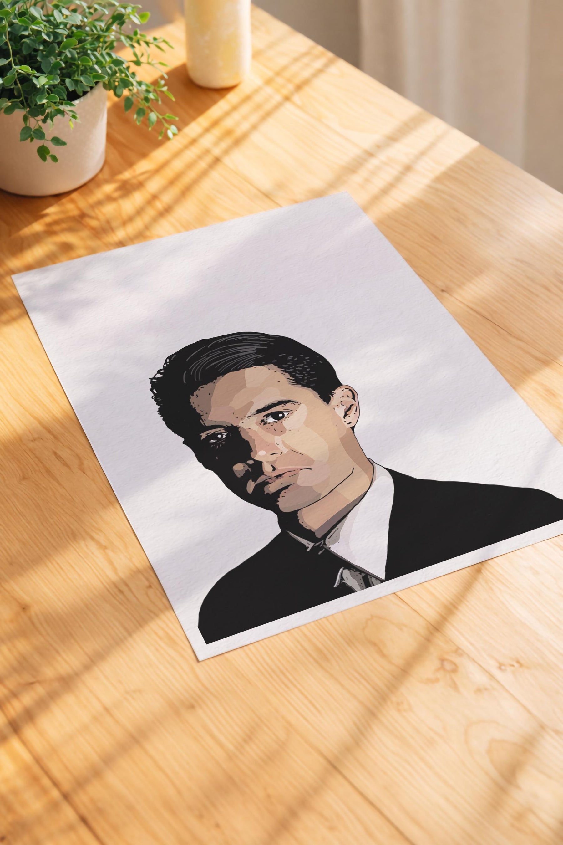Twin Peaks Special Agent Dale Cooper - Hand-Drawn Film Poster Art Print — image 5