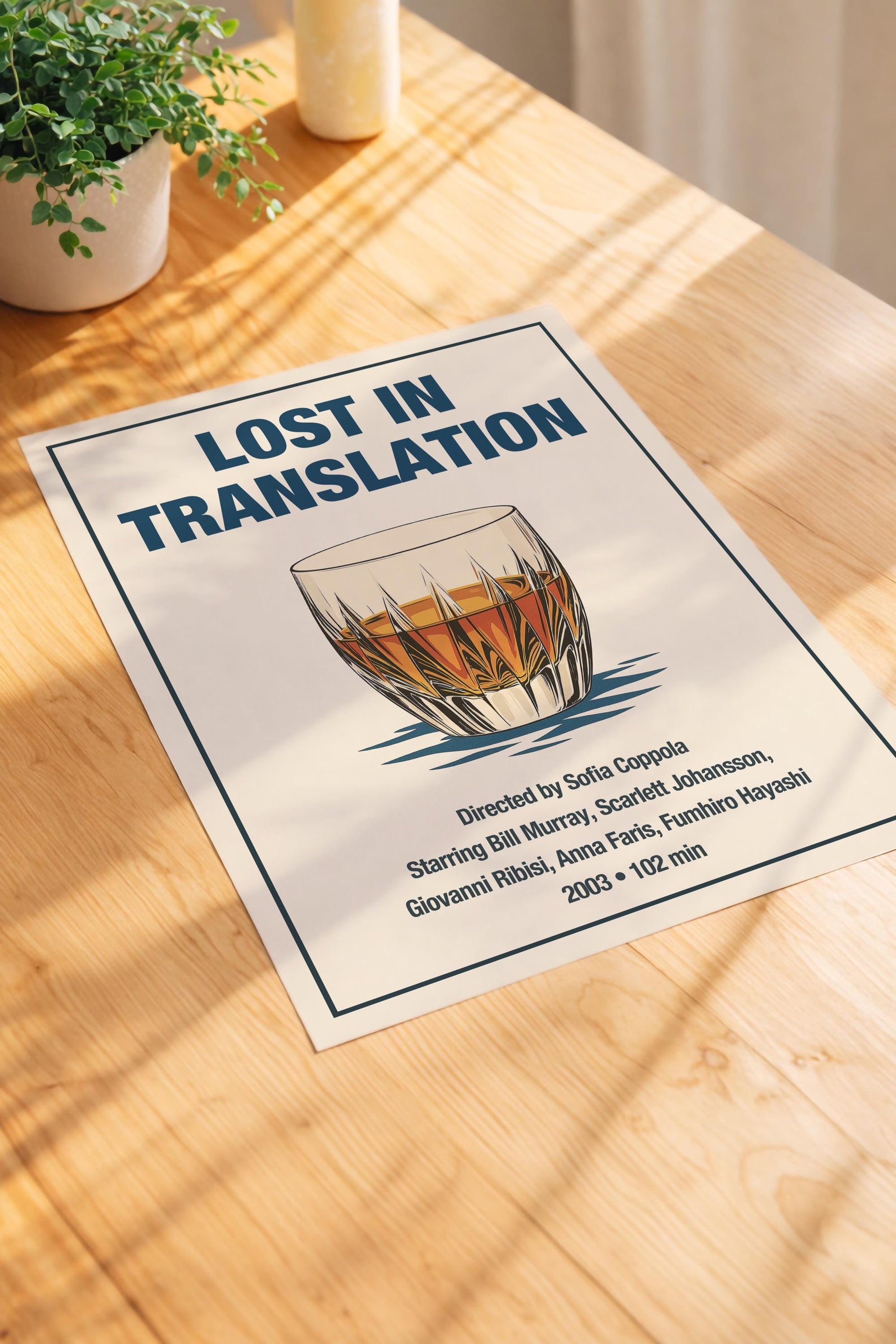 Lost in Translation Minimalist Movie Poster – Vintage Film Art Print — image 3