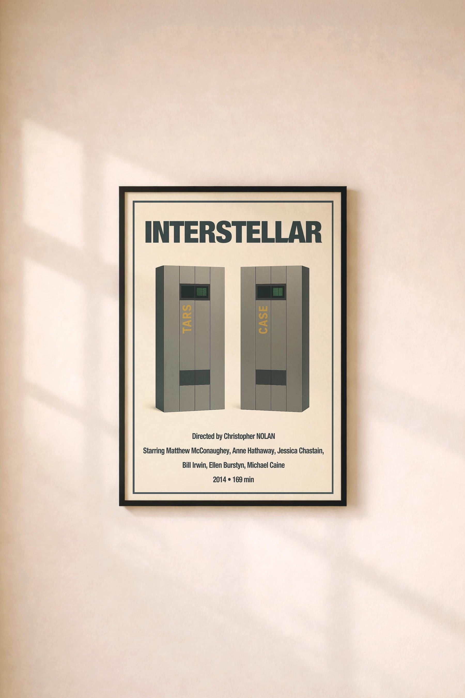 Interstellar Minimalist Movie Poster – Vintage Film Art Print