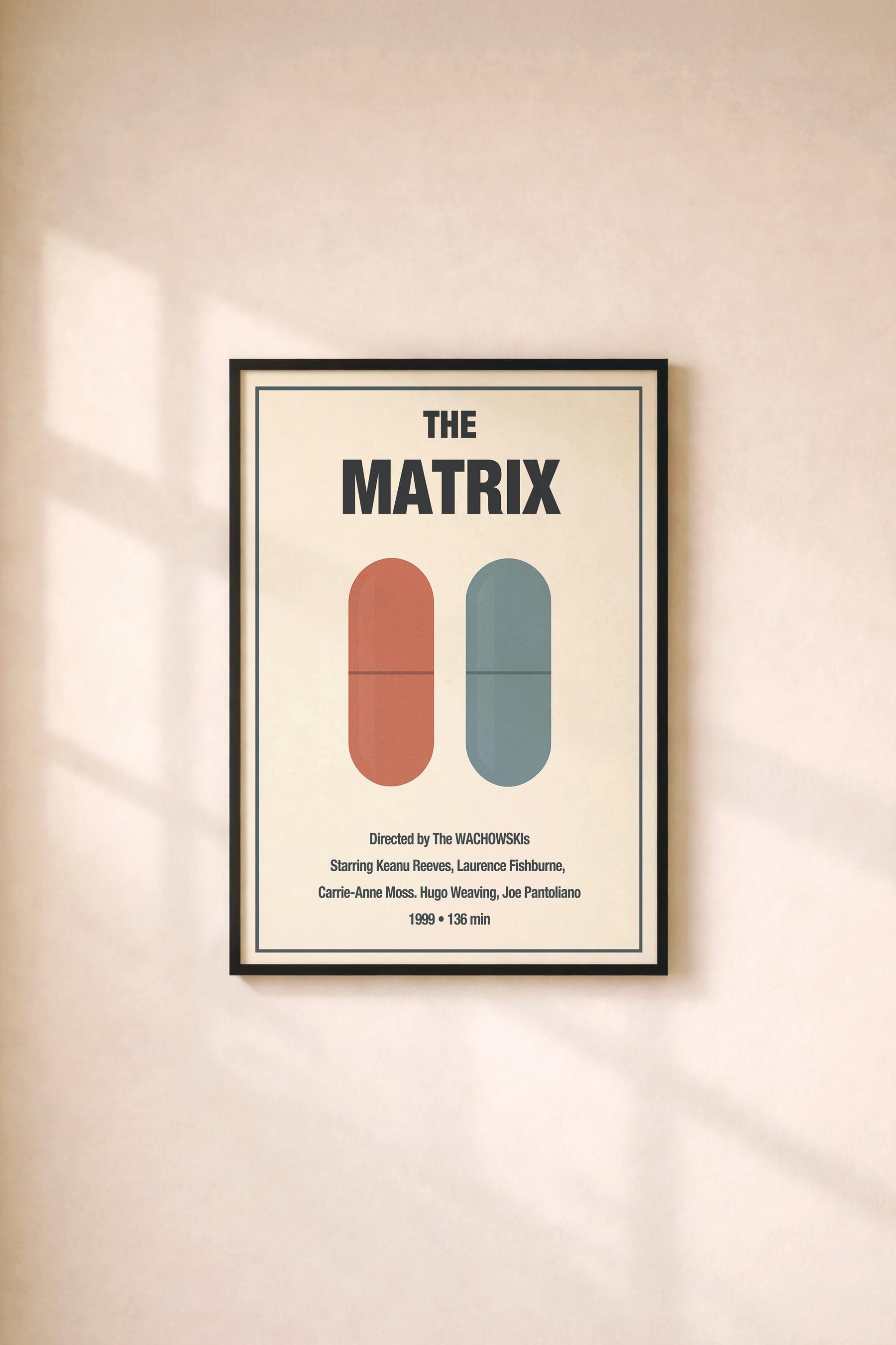 The Matrix Minimalist Movie Poster – Vintage Film Art Print