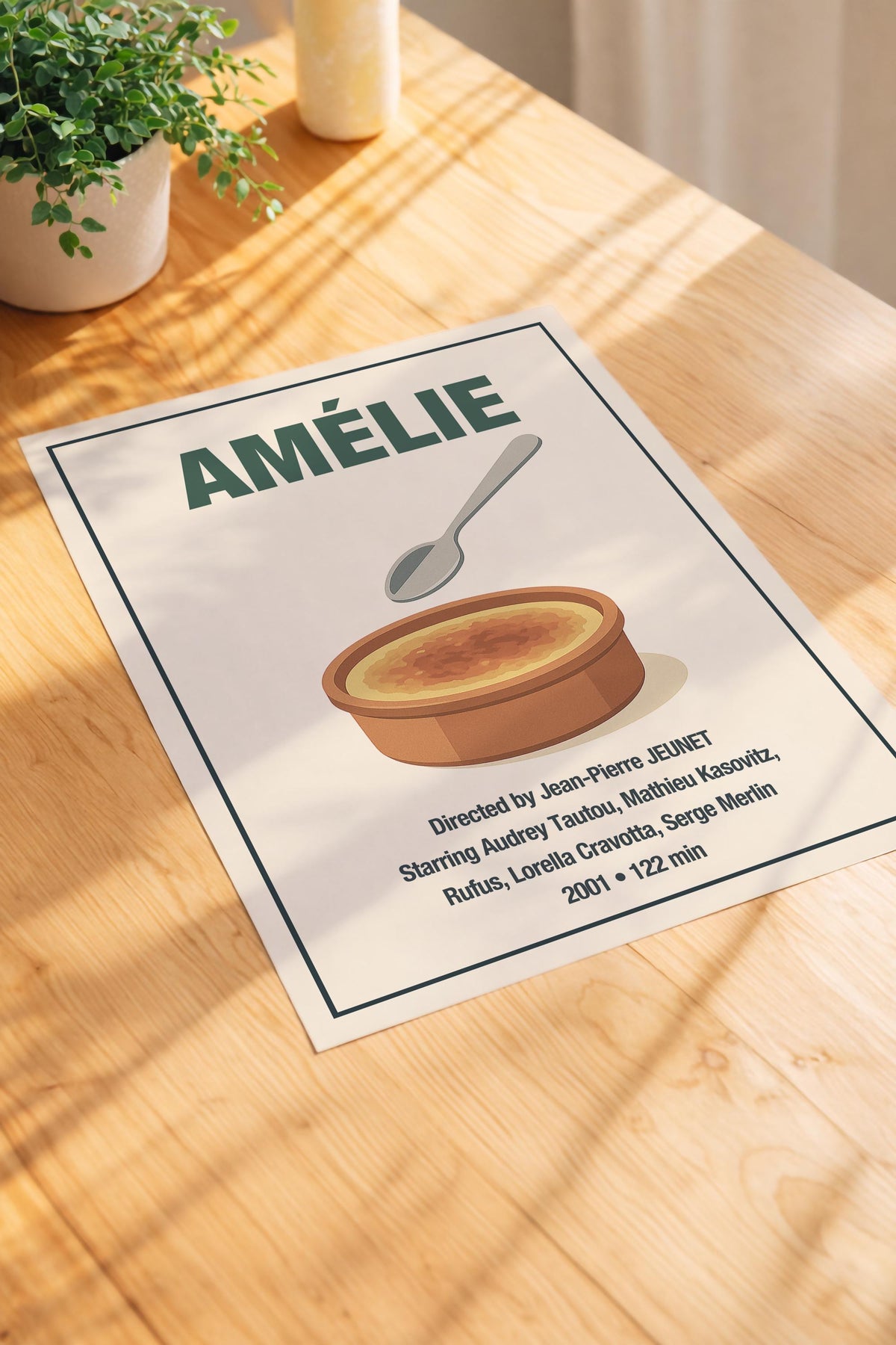 Amélie Minimalist Film Poster – Vintage French Cinema Wall Art Print — image 3