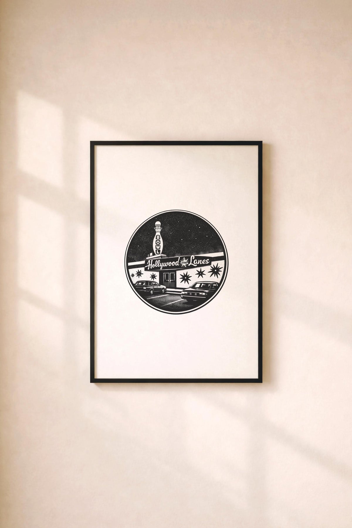 The Big Lebowski Hollywood Star Lanes Print – Movie Location Poster