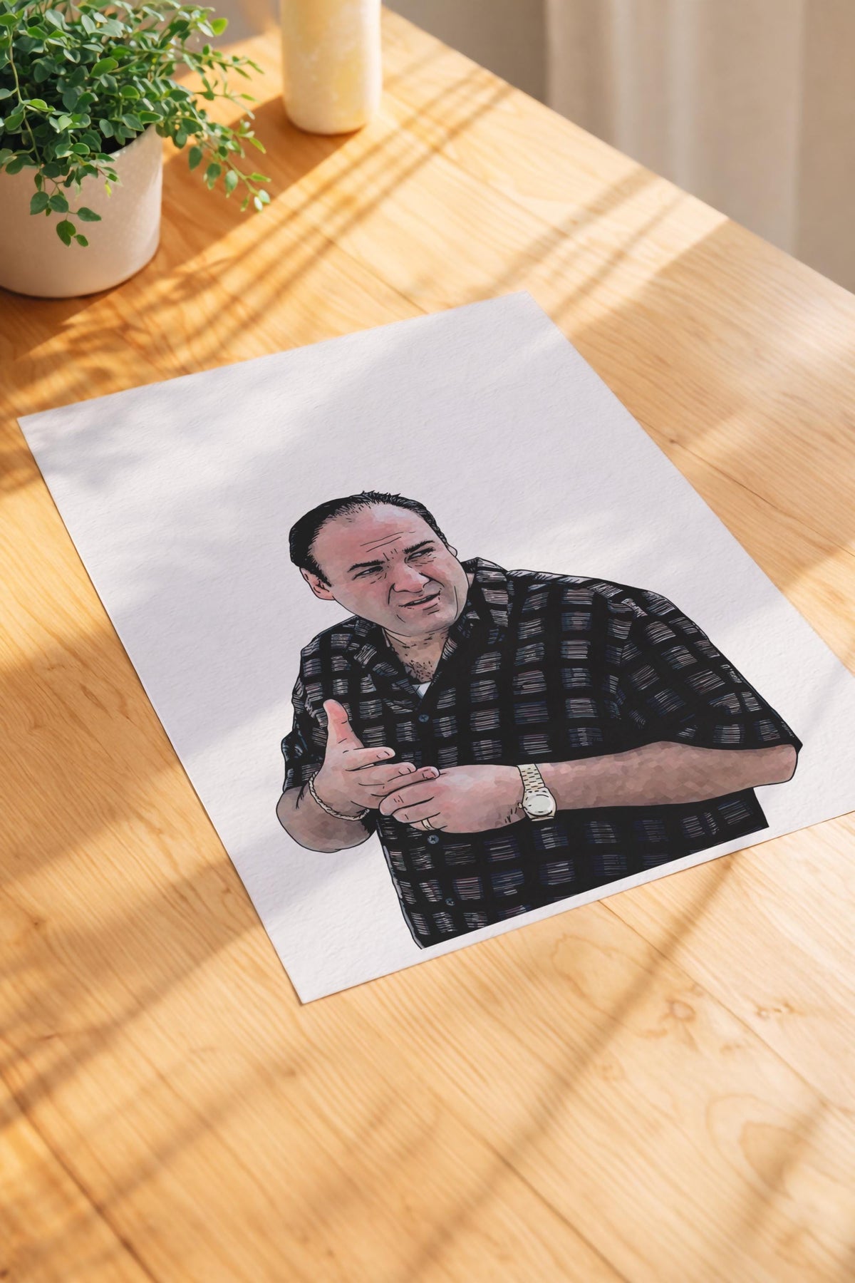 The Sopranos – Tony Soprano Portrait Wall Art Print — image 5