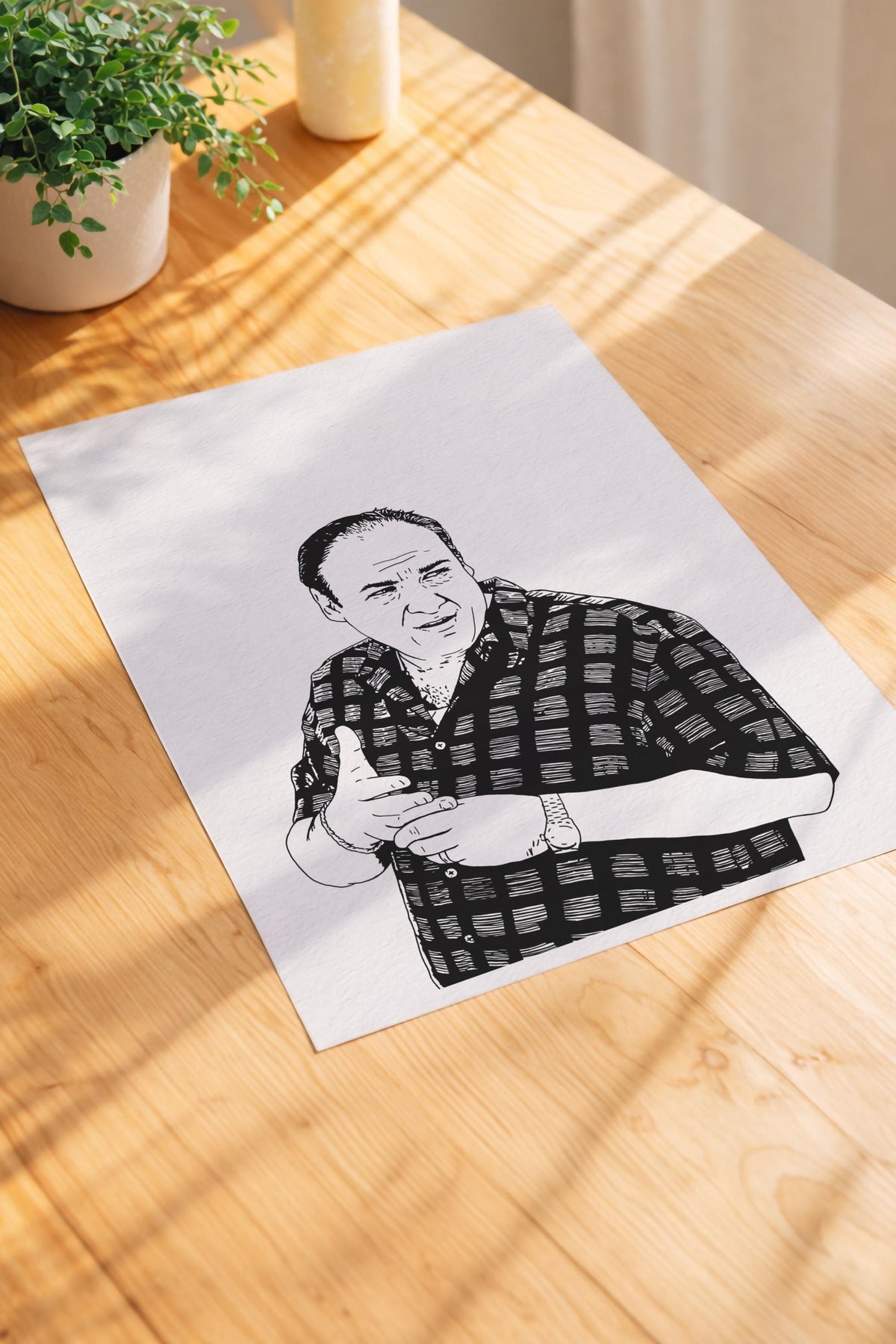 The Sopranos – Tony Soprano Portrait Wall Art Print — image 6